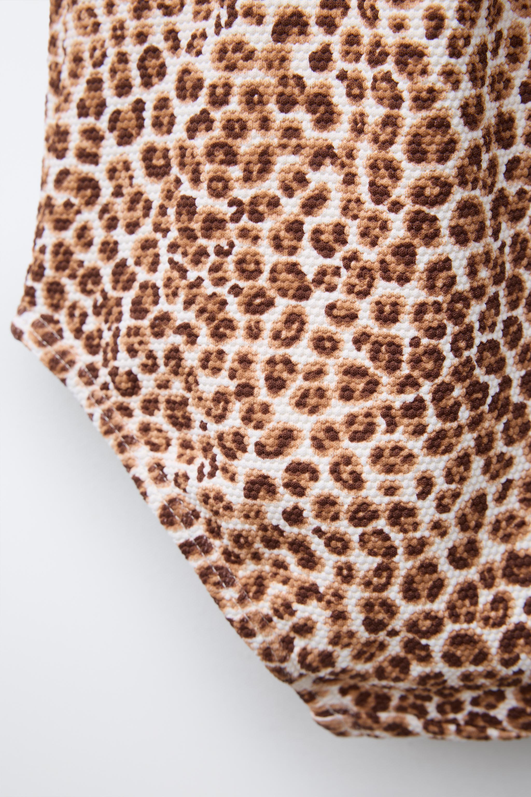 2-6 YEARS/ ANIMAL PRINT CUT-OUT SWIMSUIT