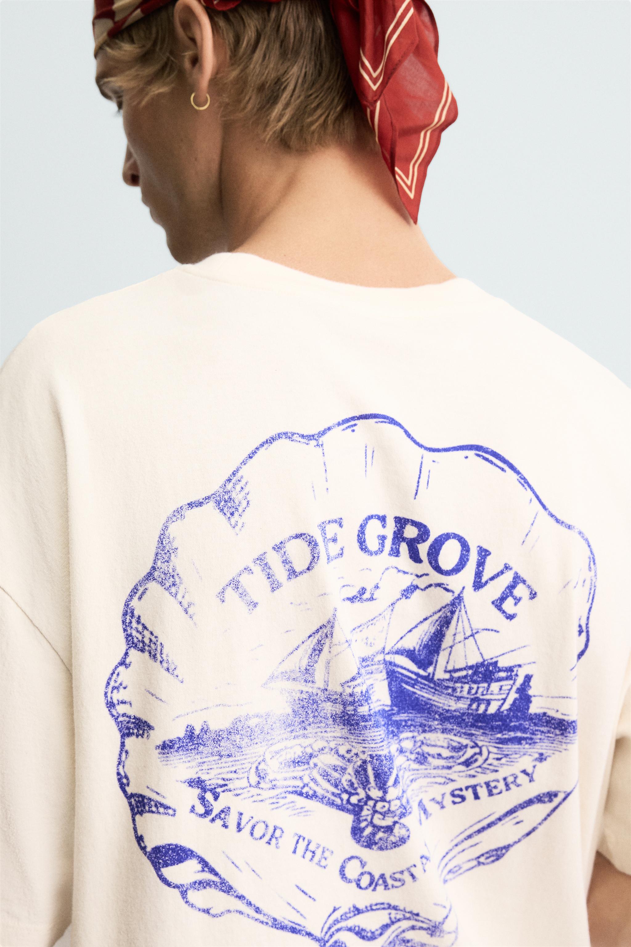 WASHED PRINT T-SHIRT