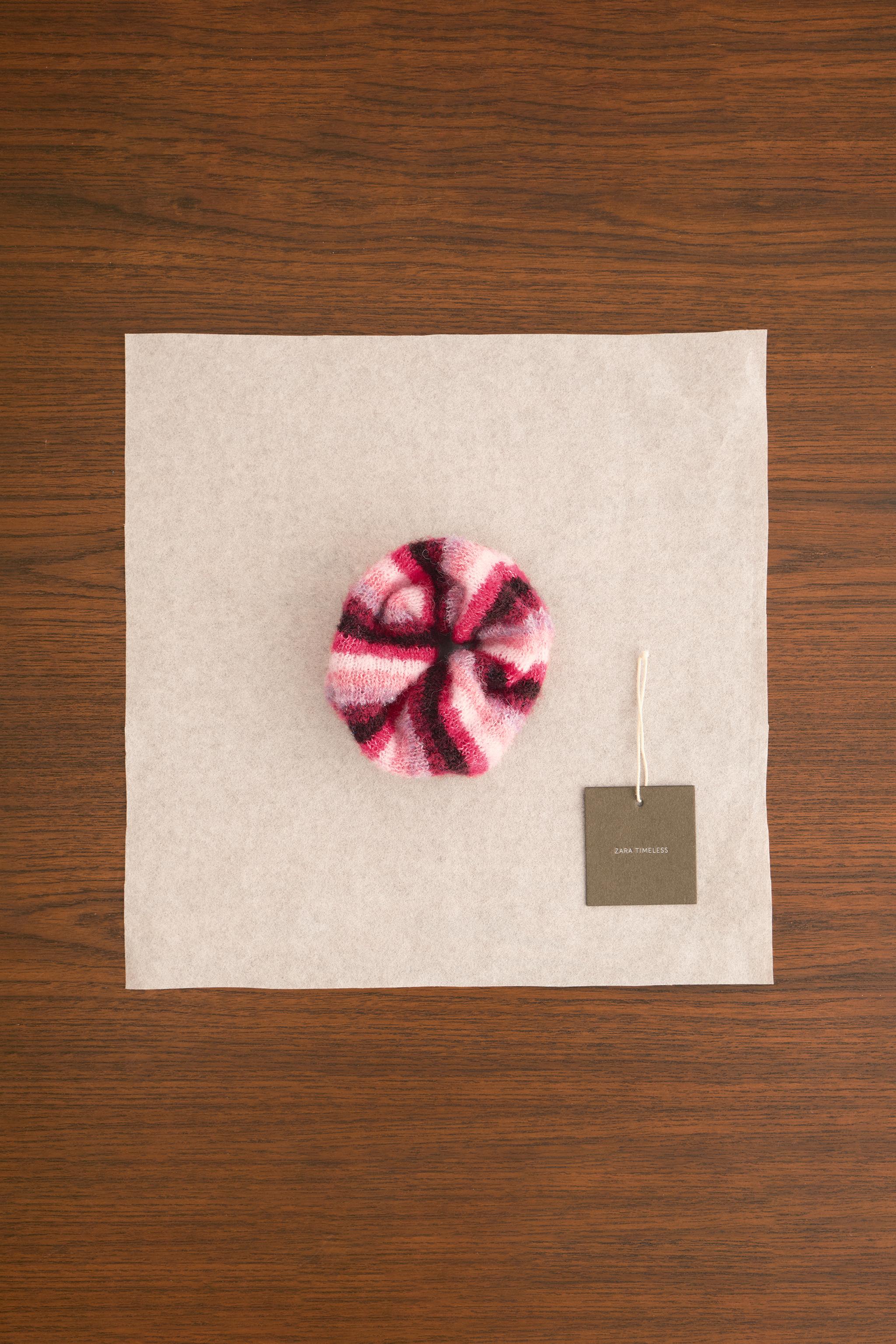 ZARA TIMELESS - TWO-PACK OF STRIPED KNIT HAIR TIES WITH WOOL