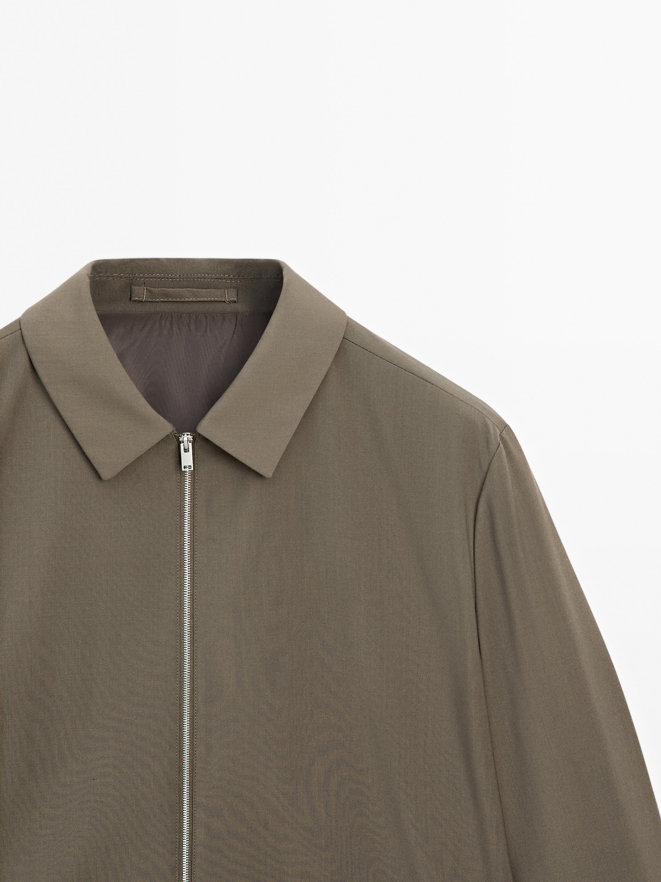 Total look wool blend jacket