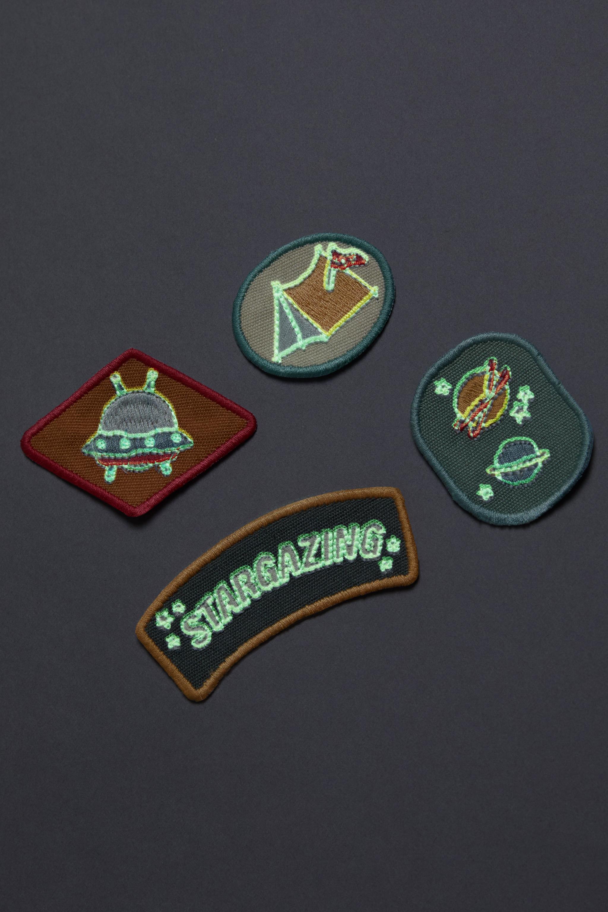 SET OF CHILDREN'S SPACE PATCHES (SET OF 4)