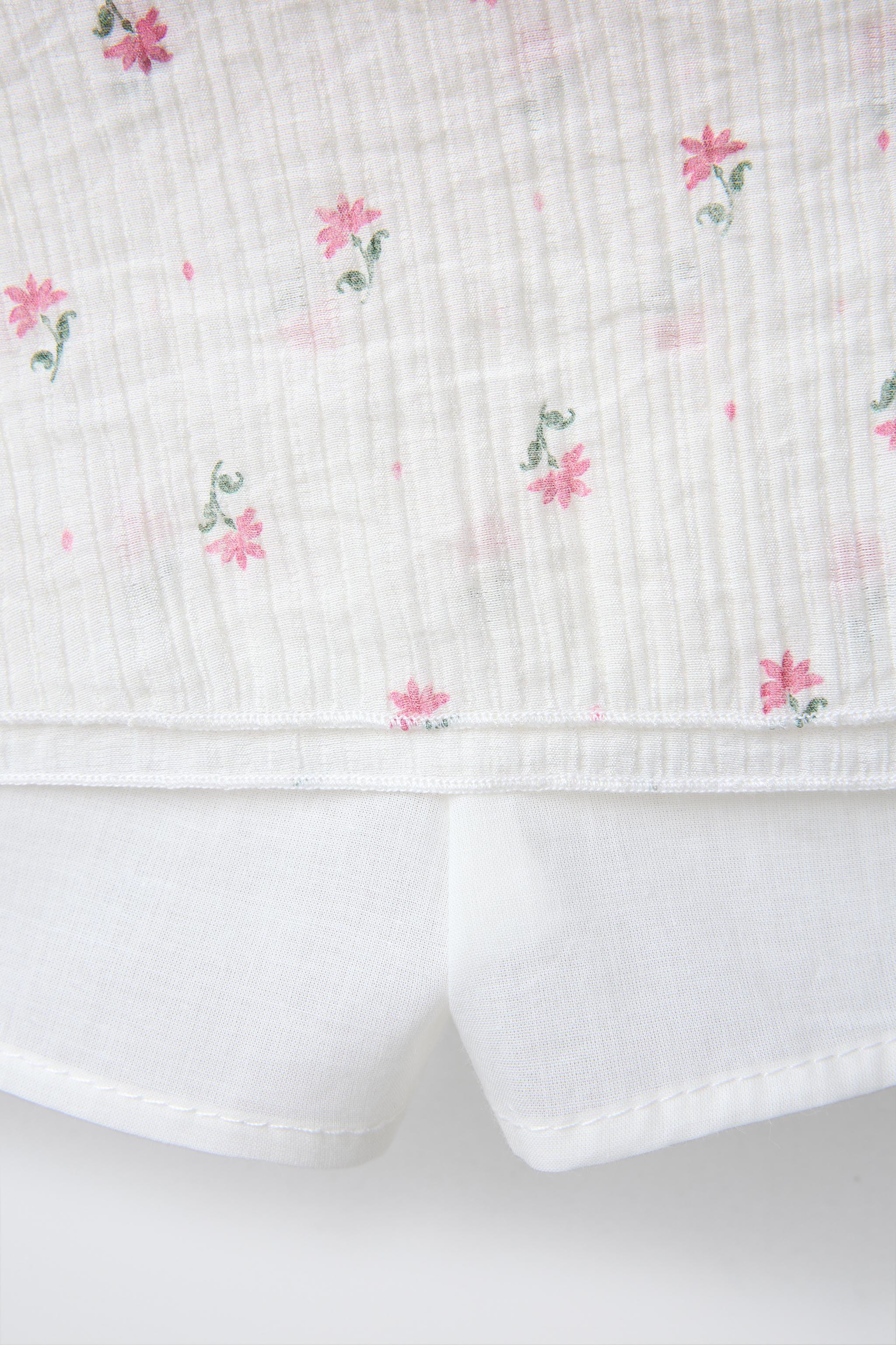 FLORAL RUFFLED SKORT