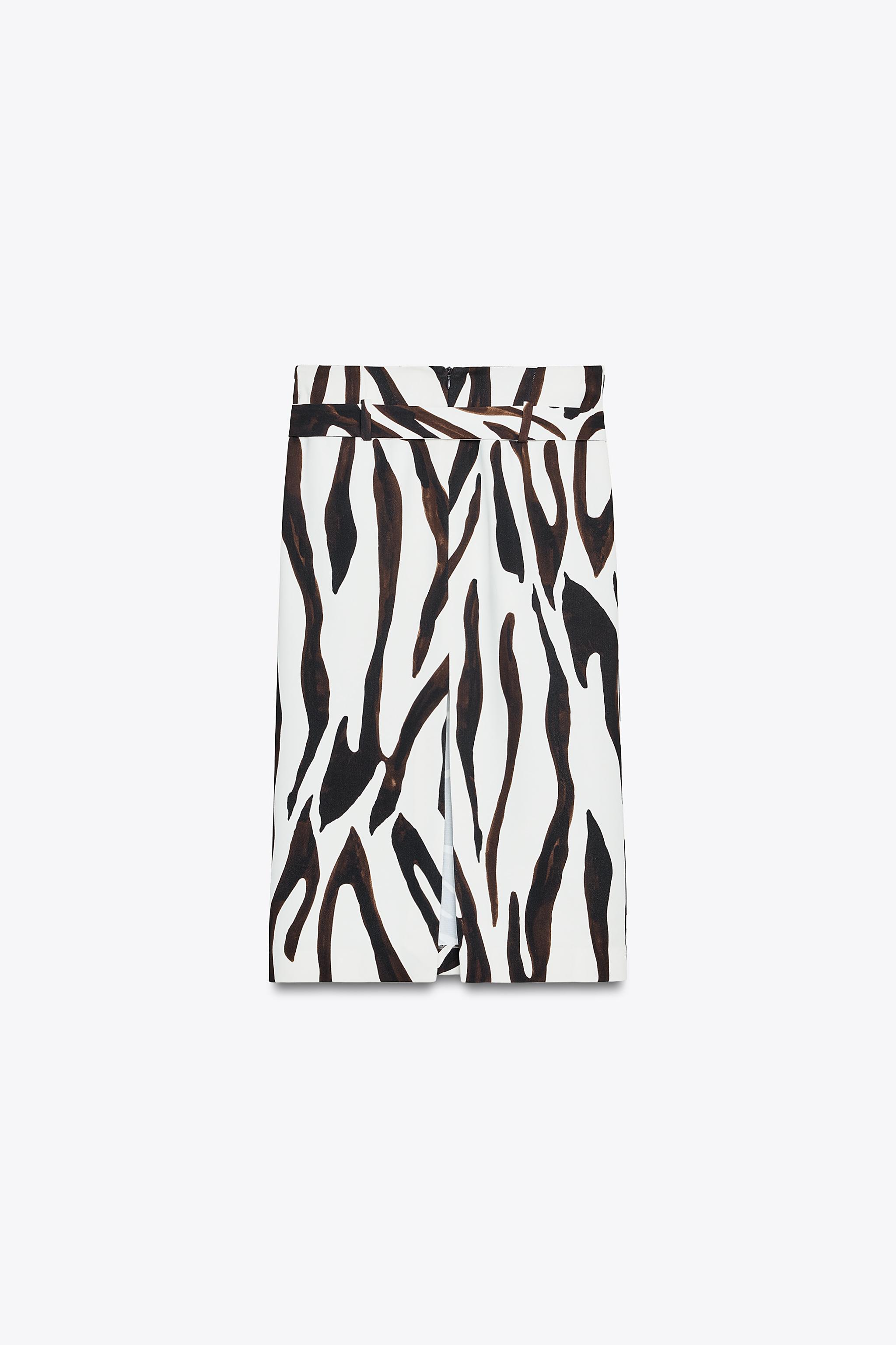 ANIMAL PRINT PENCIL SKIRT ZW COLLECTION