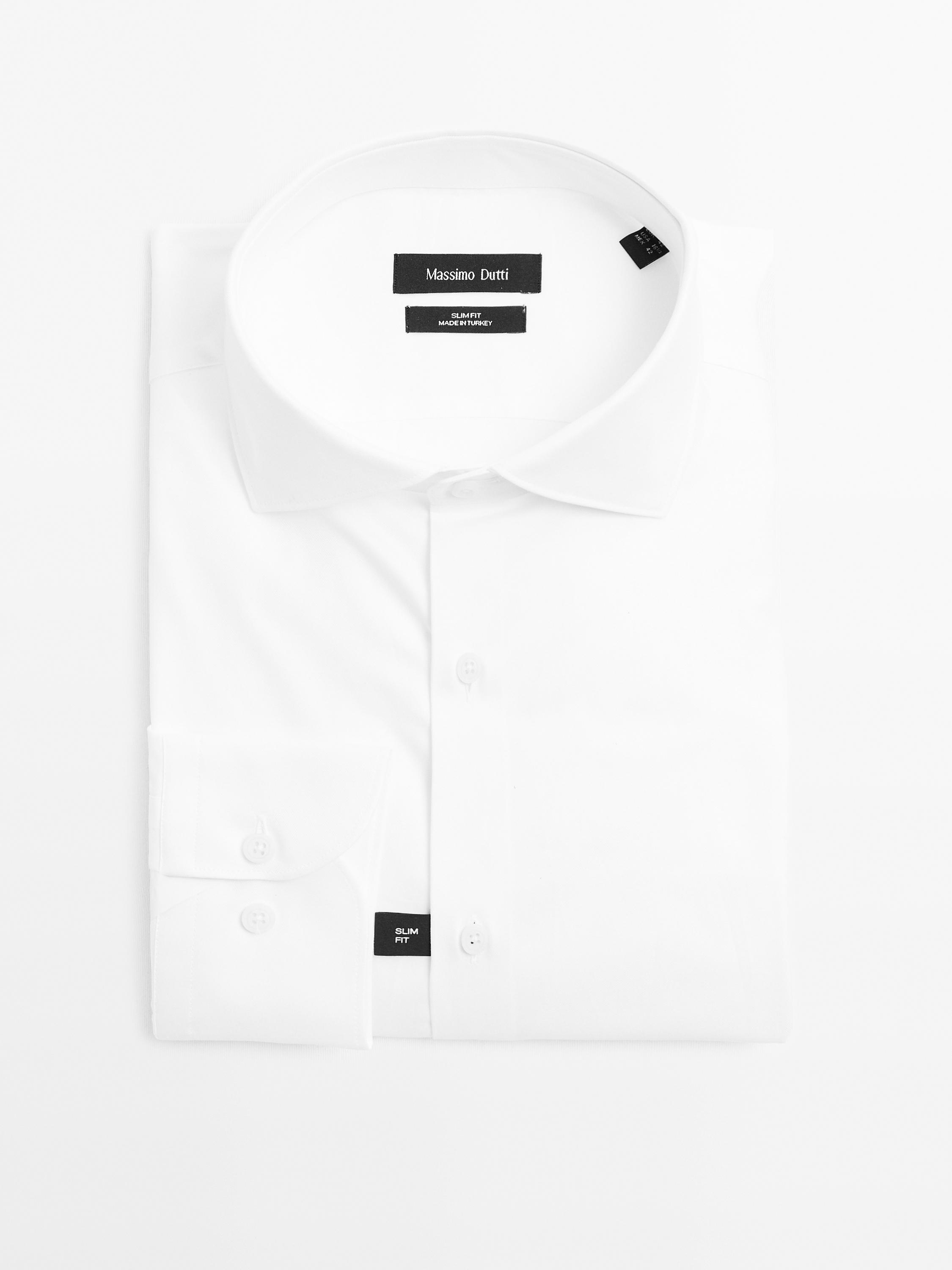 Slim fit 100% cotton shirt