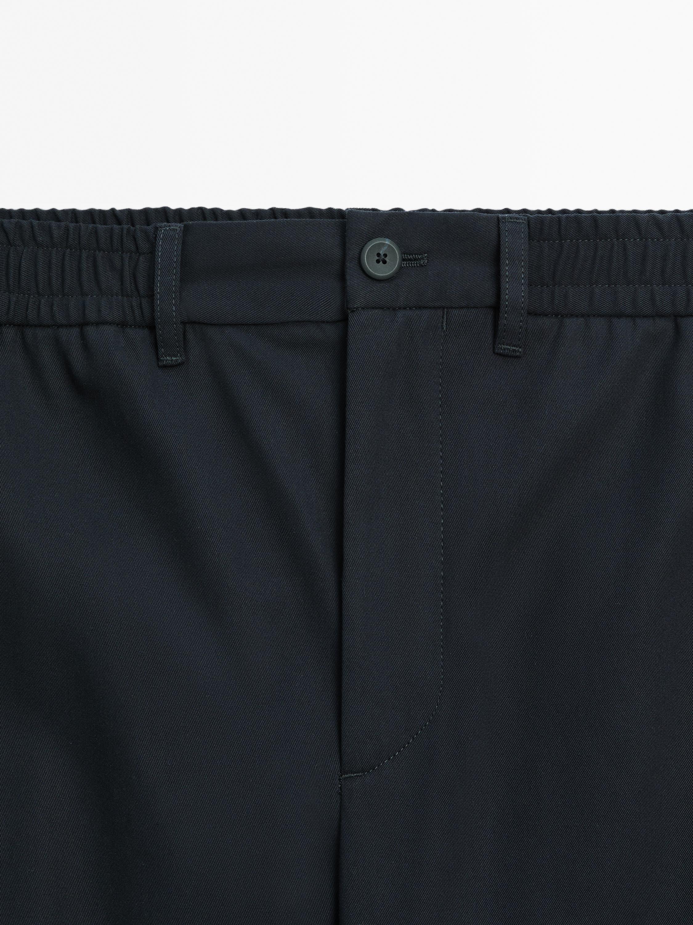 100% cotton jogger fit trousers