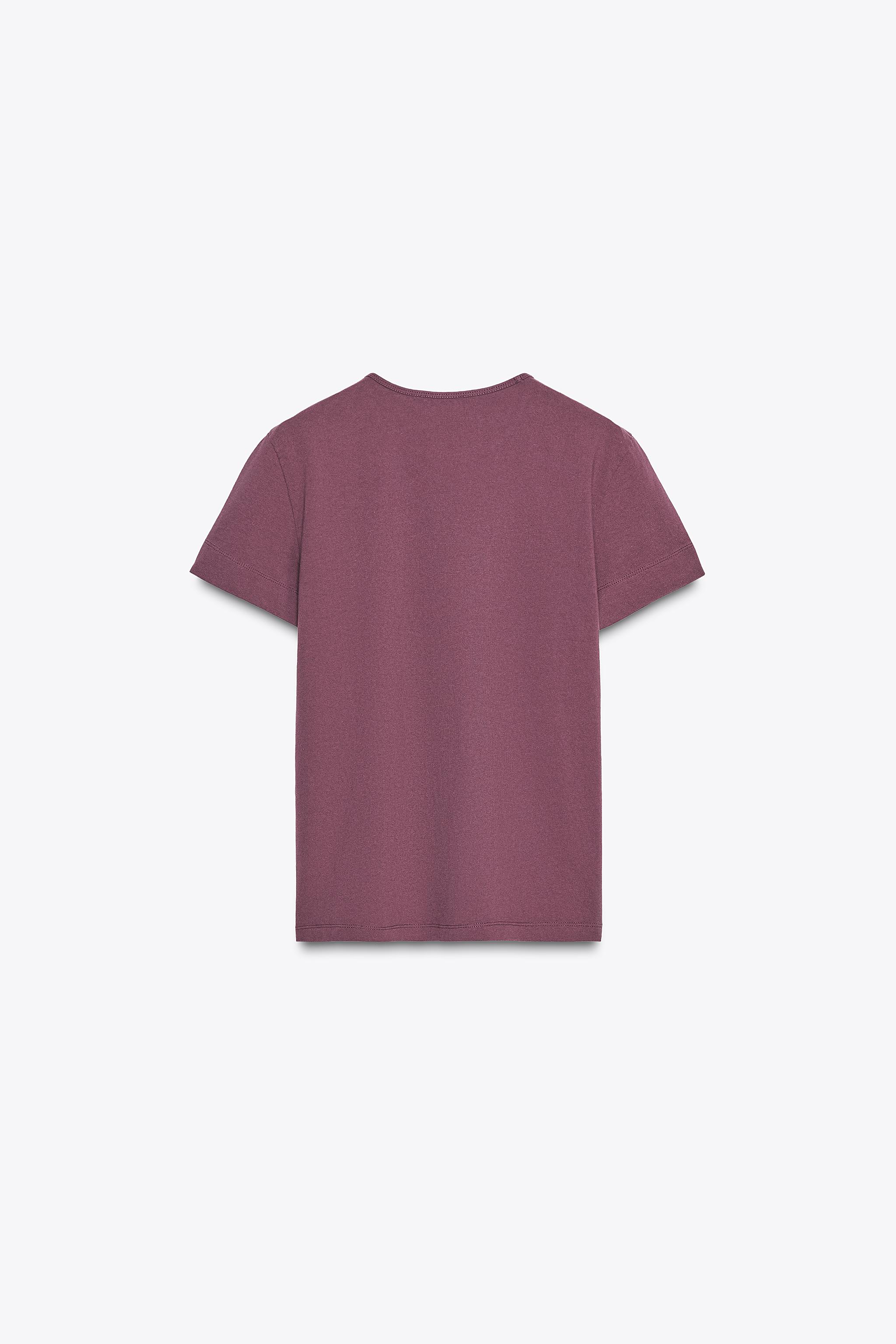 SHORT SLEEVE TEXTURED COTTON T-SHIRT