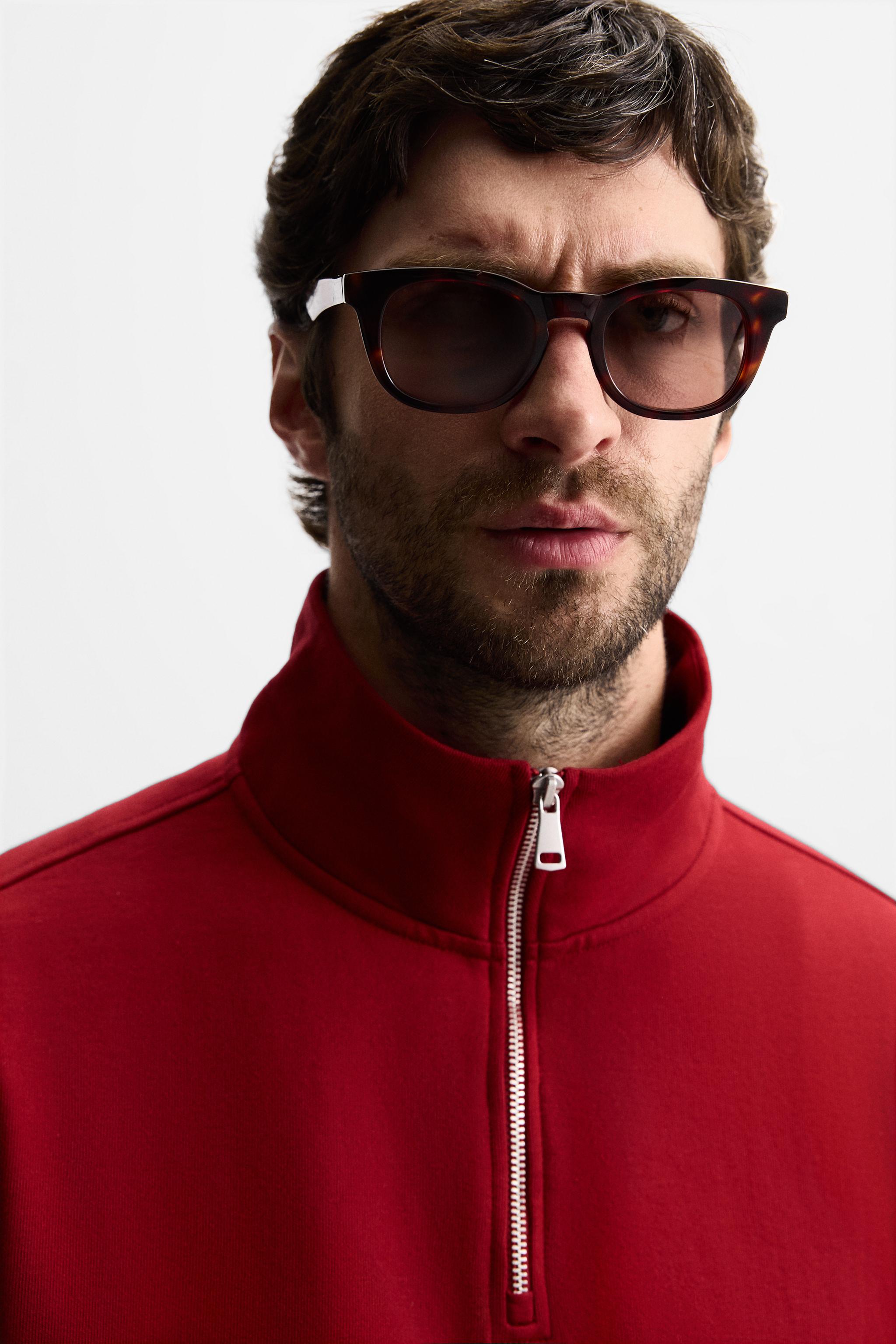 BASIC QUARTER-ZIP SWEATSHIRT