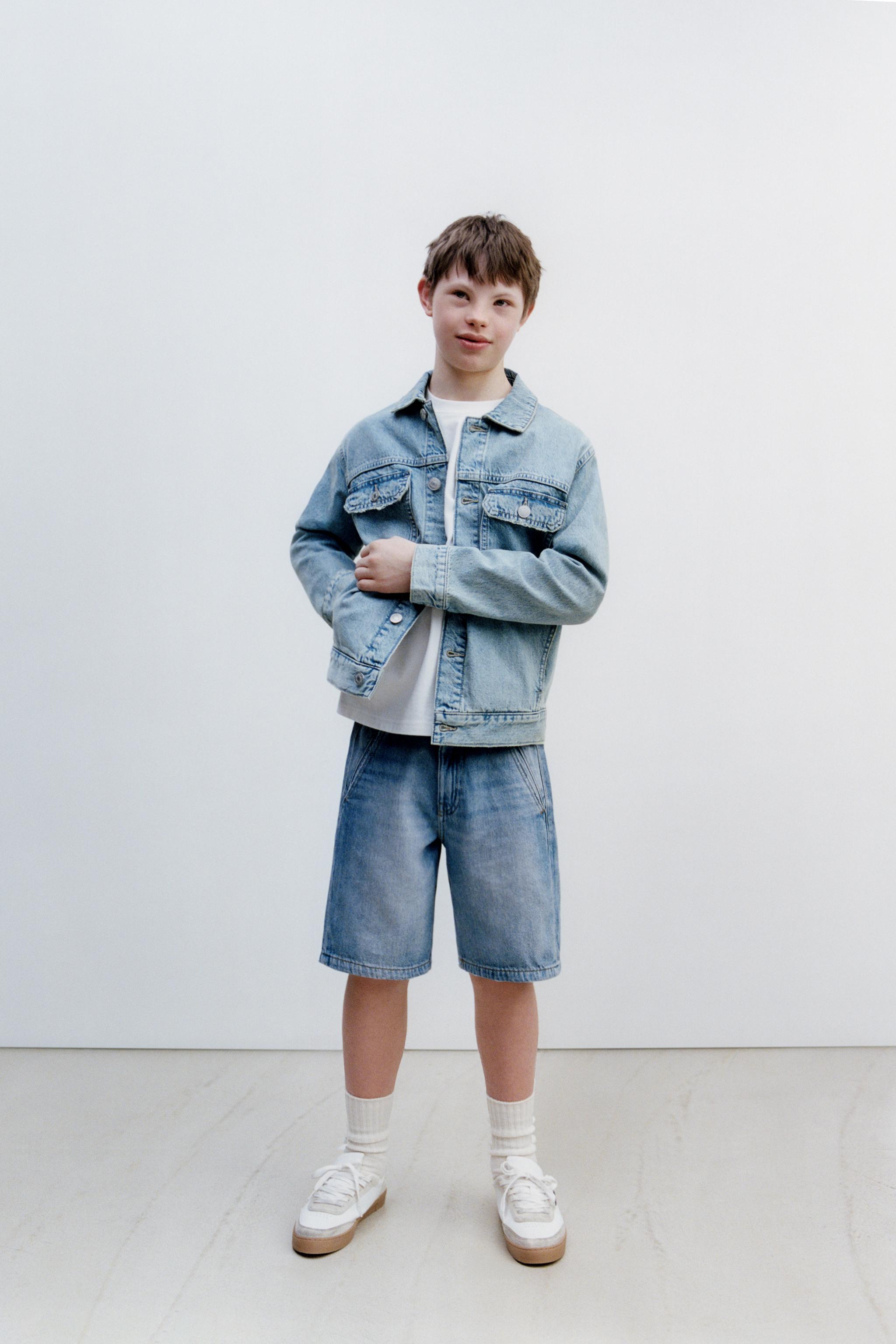 LOOSE DENIM BERMUDA SHORTS