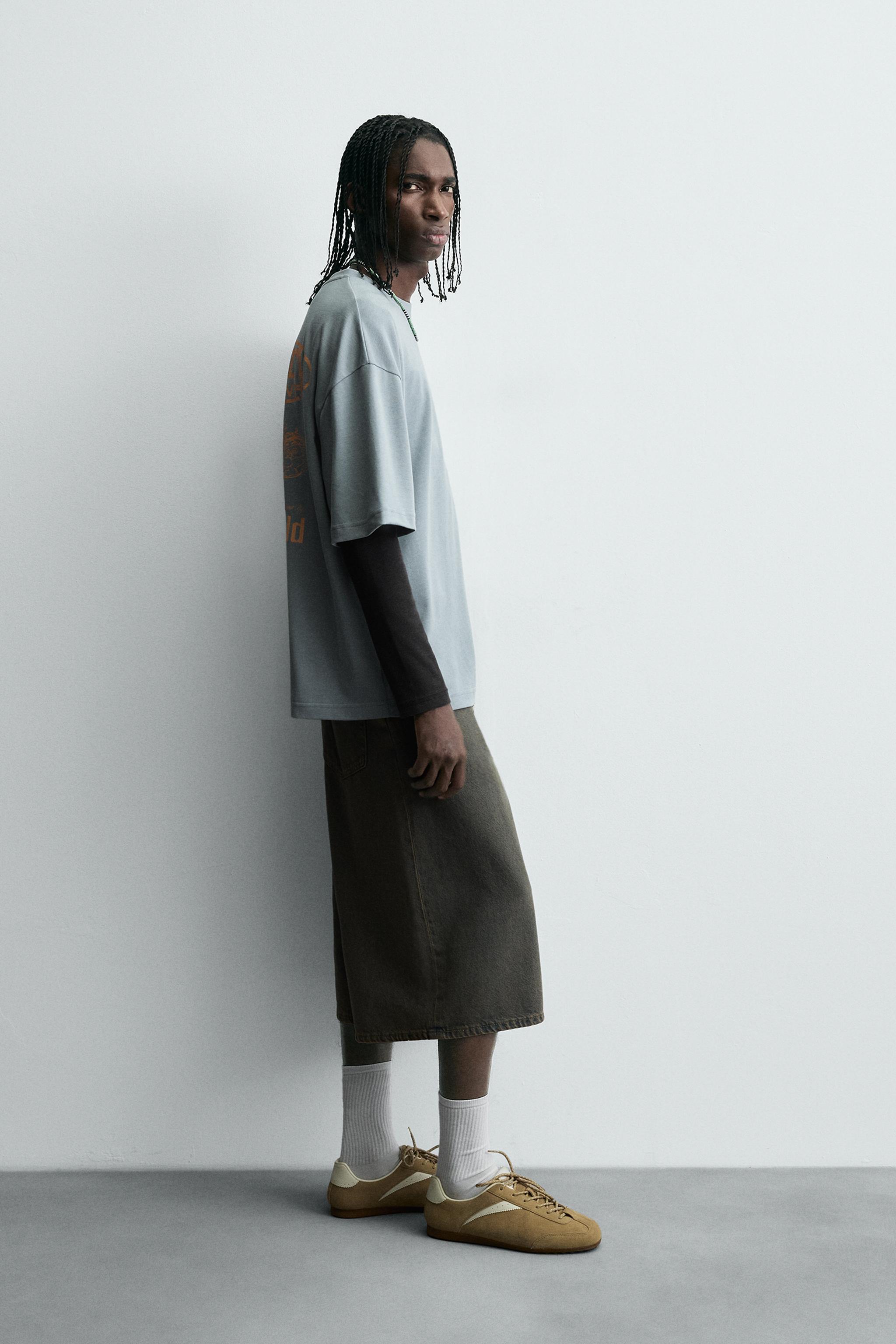 WASHED PRINT T-SHIRT