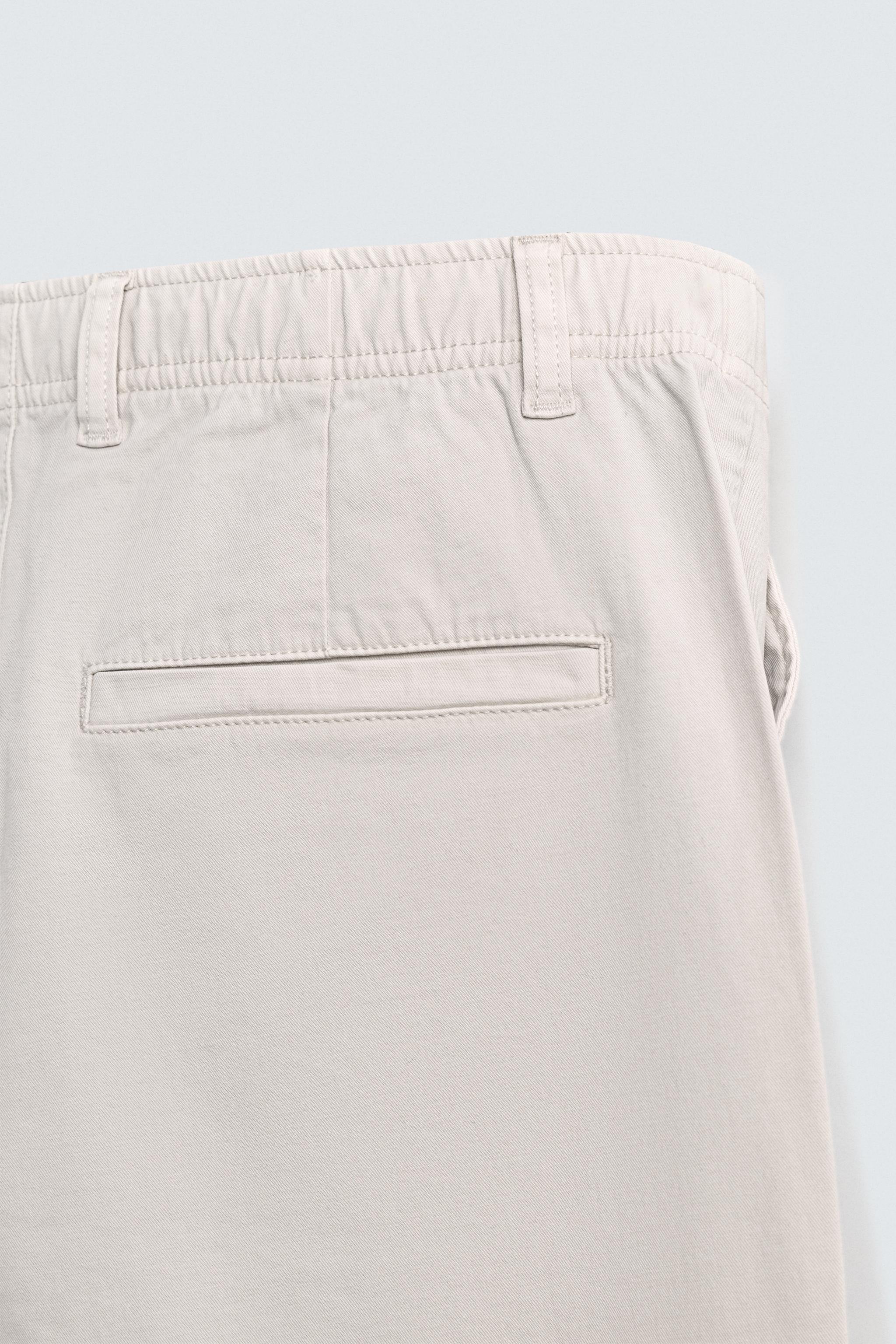 STRAIGHT FIT TWILL PANTS