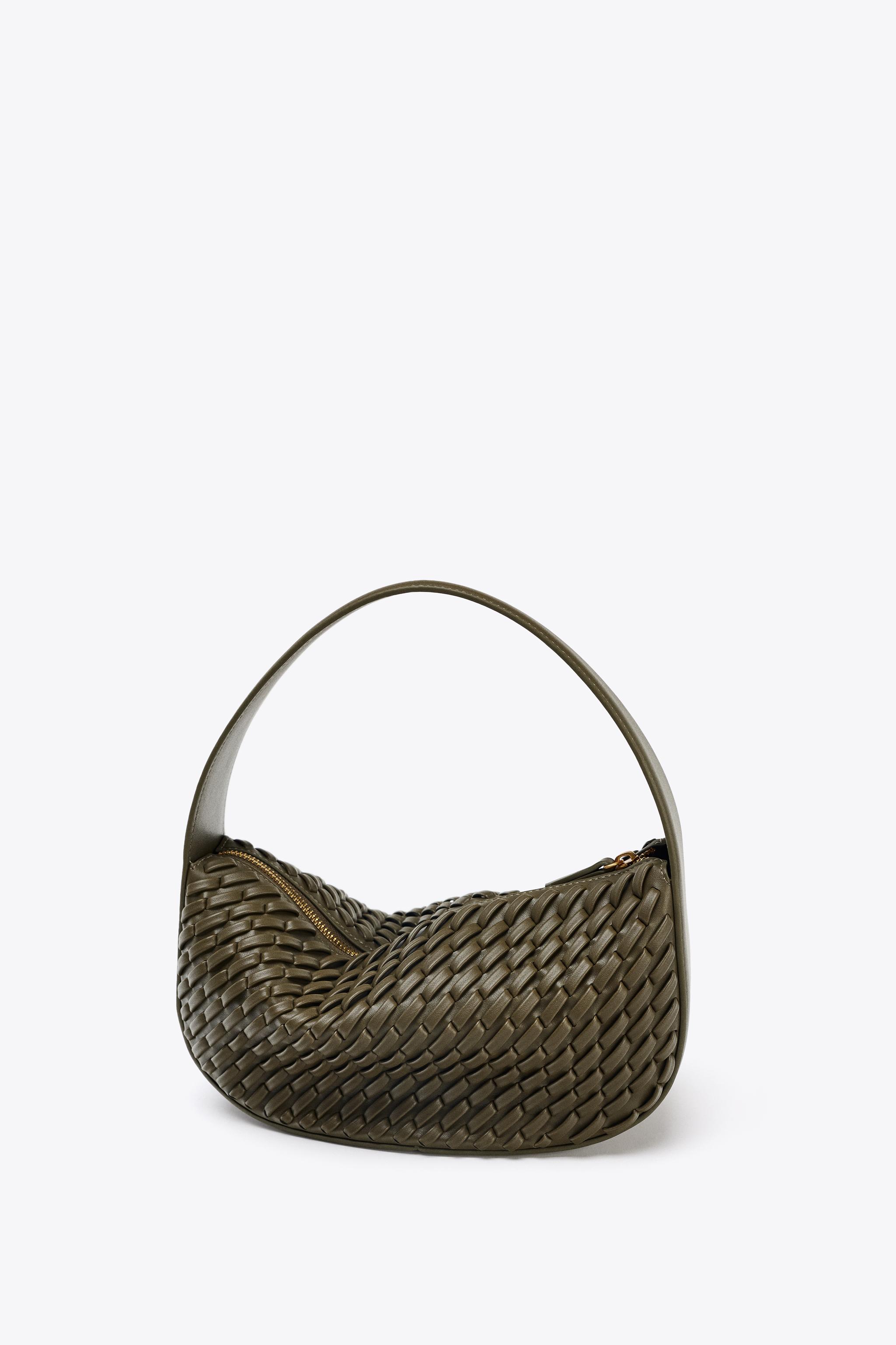 WOVEN EFFECT HANDBAG