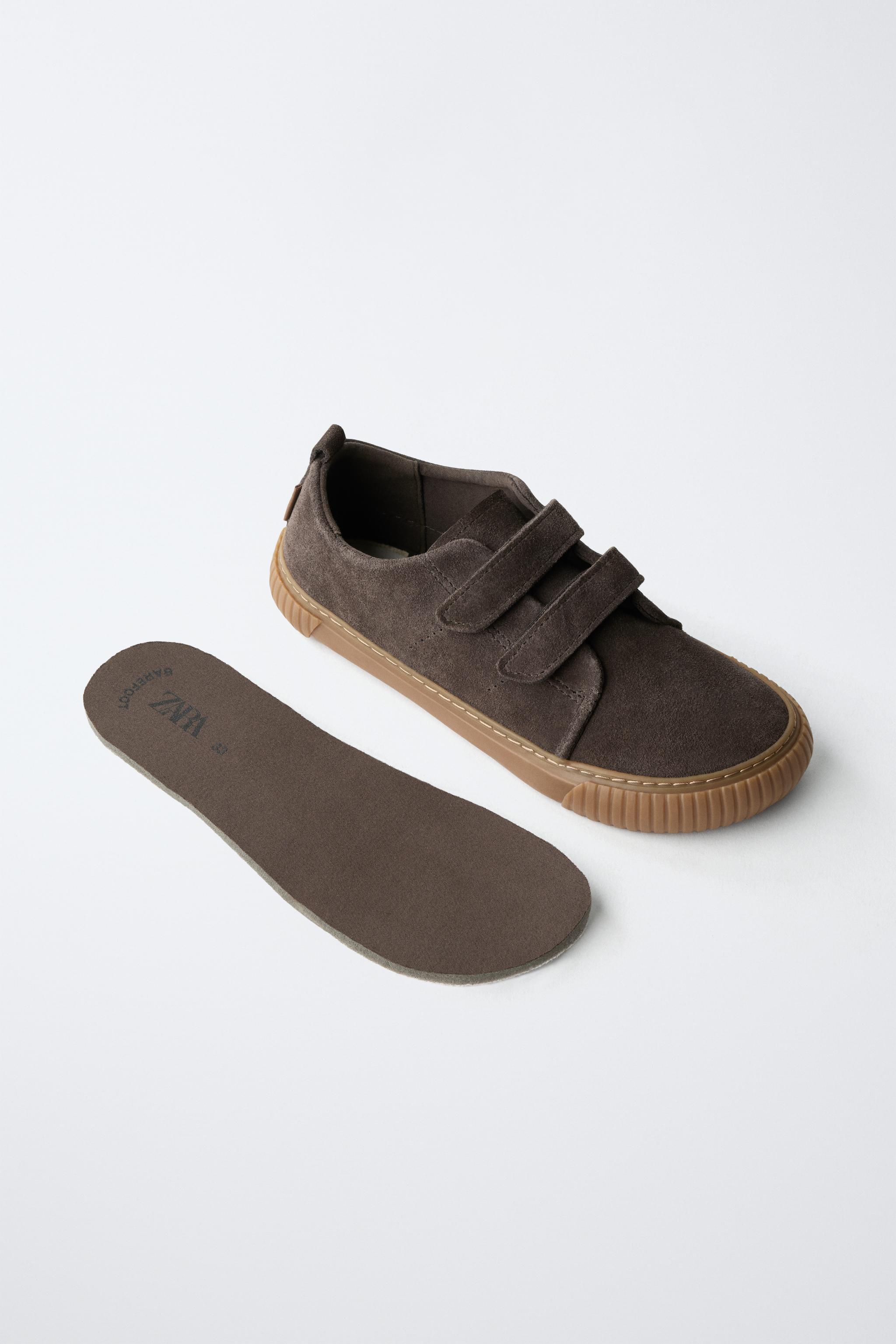 BAREFOOT SPLIT LEATHER SNEAKERS