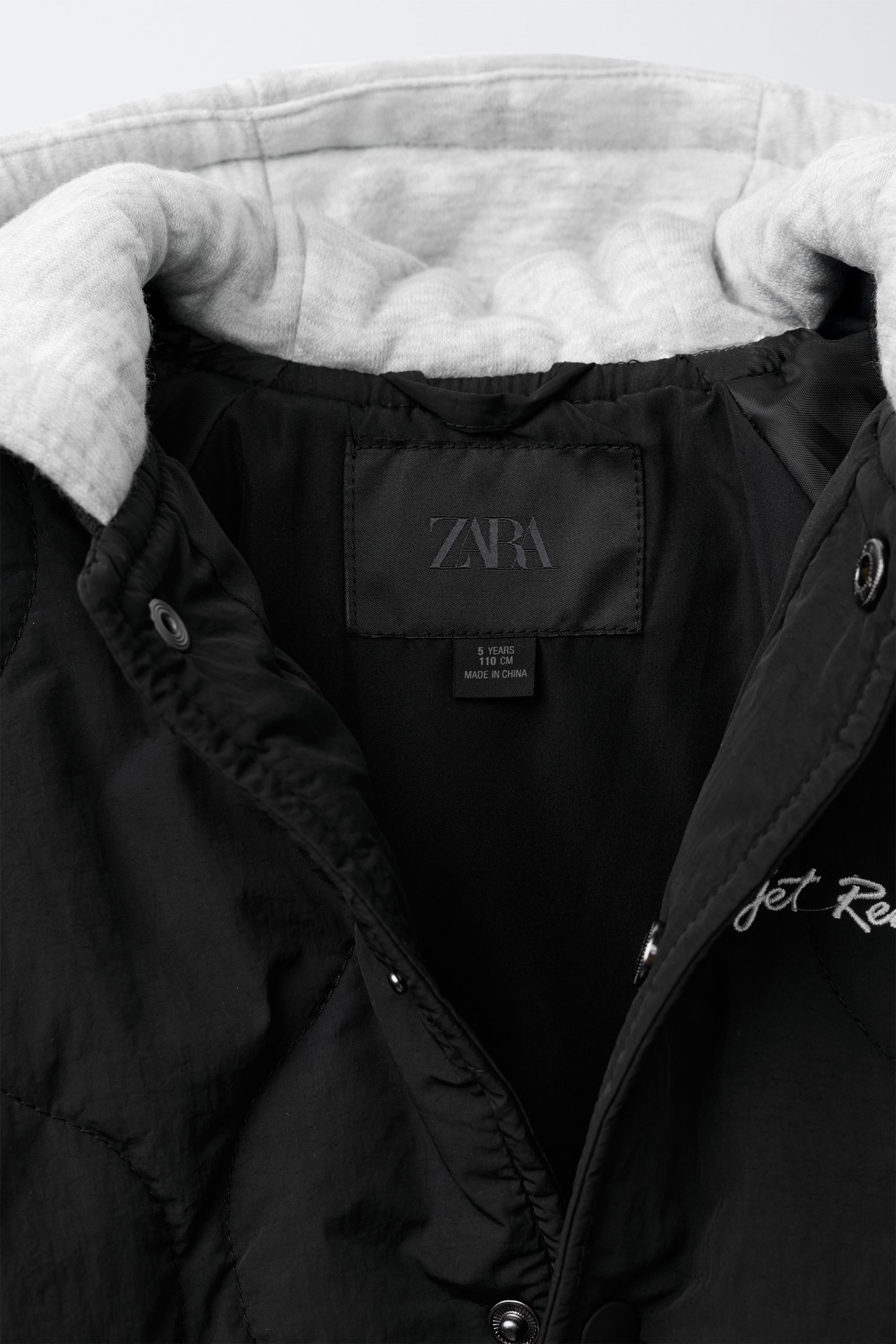 WATER REPELLENT HOODED PADDED BOMBER JACKET