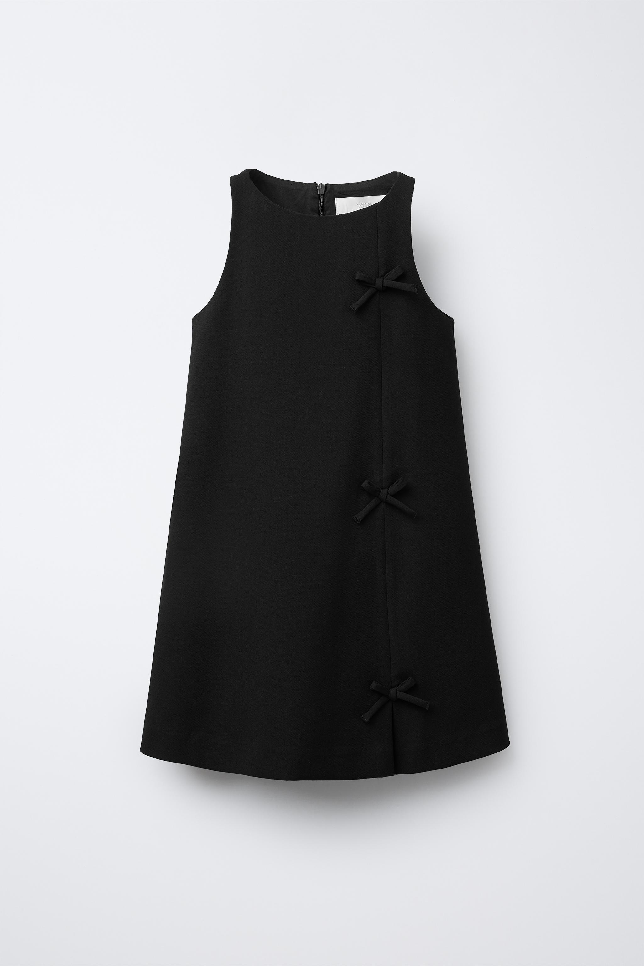 BOW PINAFORE DRESS