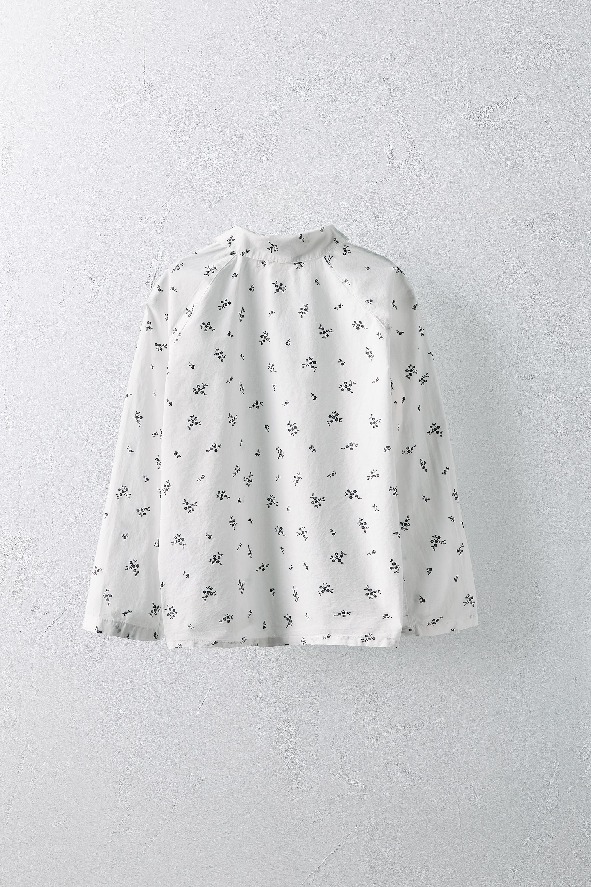 AGES 6-10/LIMITED EDITION FLORAL POPLIN SHIRT