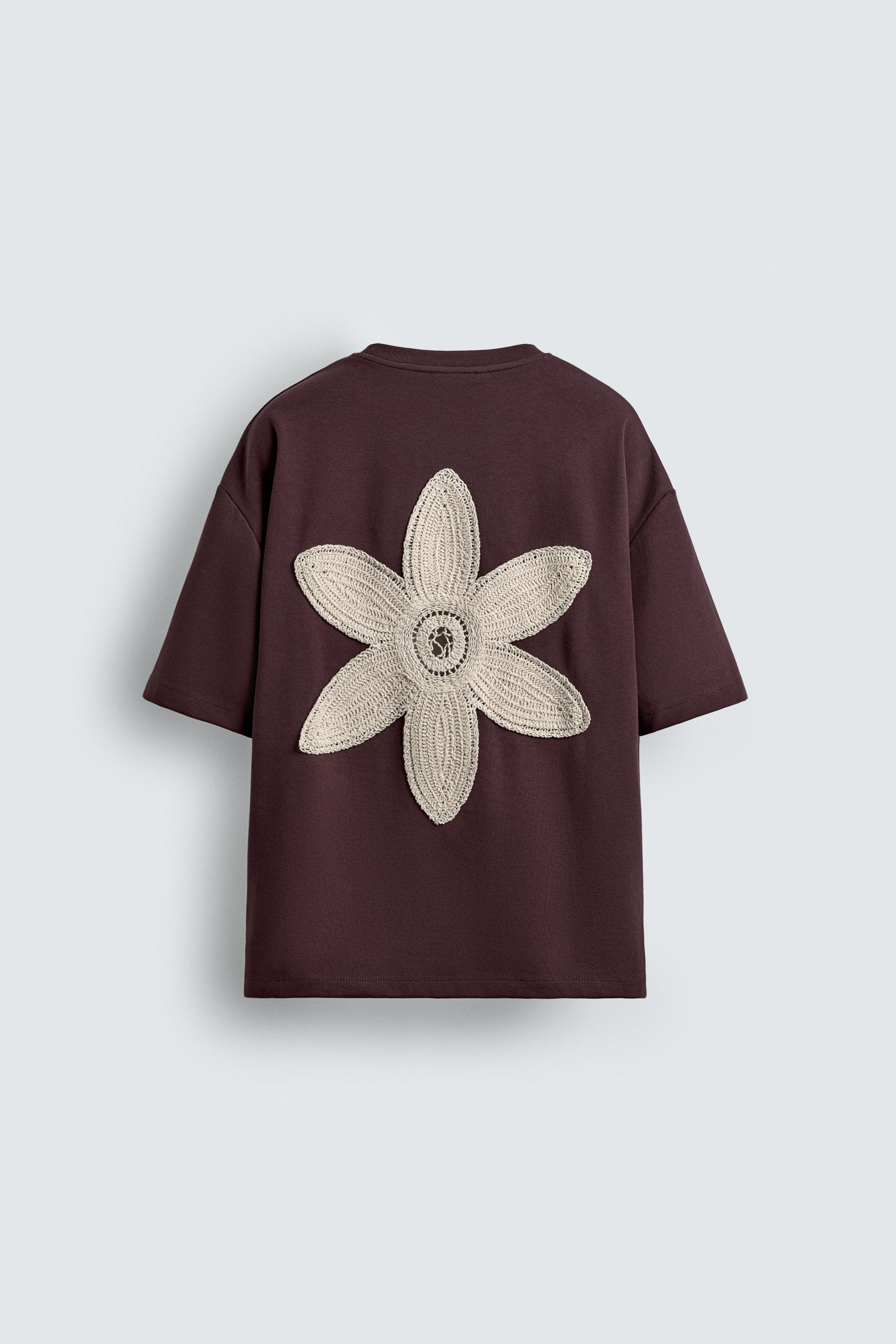 FLORAL EMBROIDERY T-SHIRT