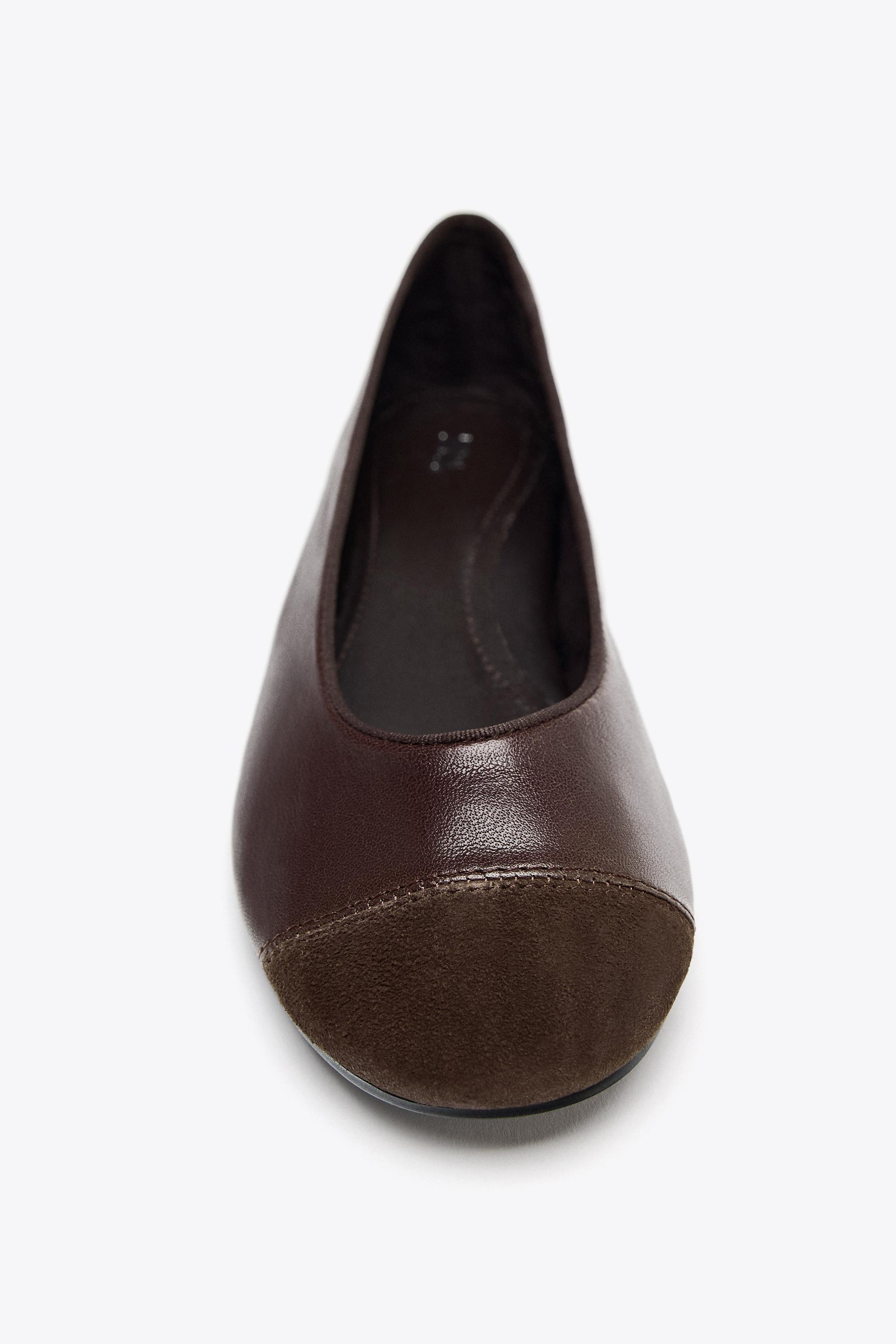 LEATHER BALLET FLATS