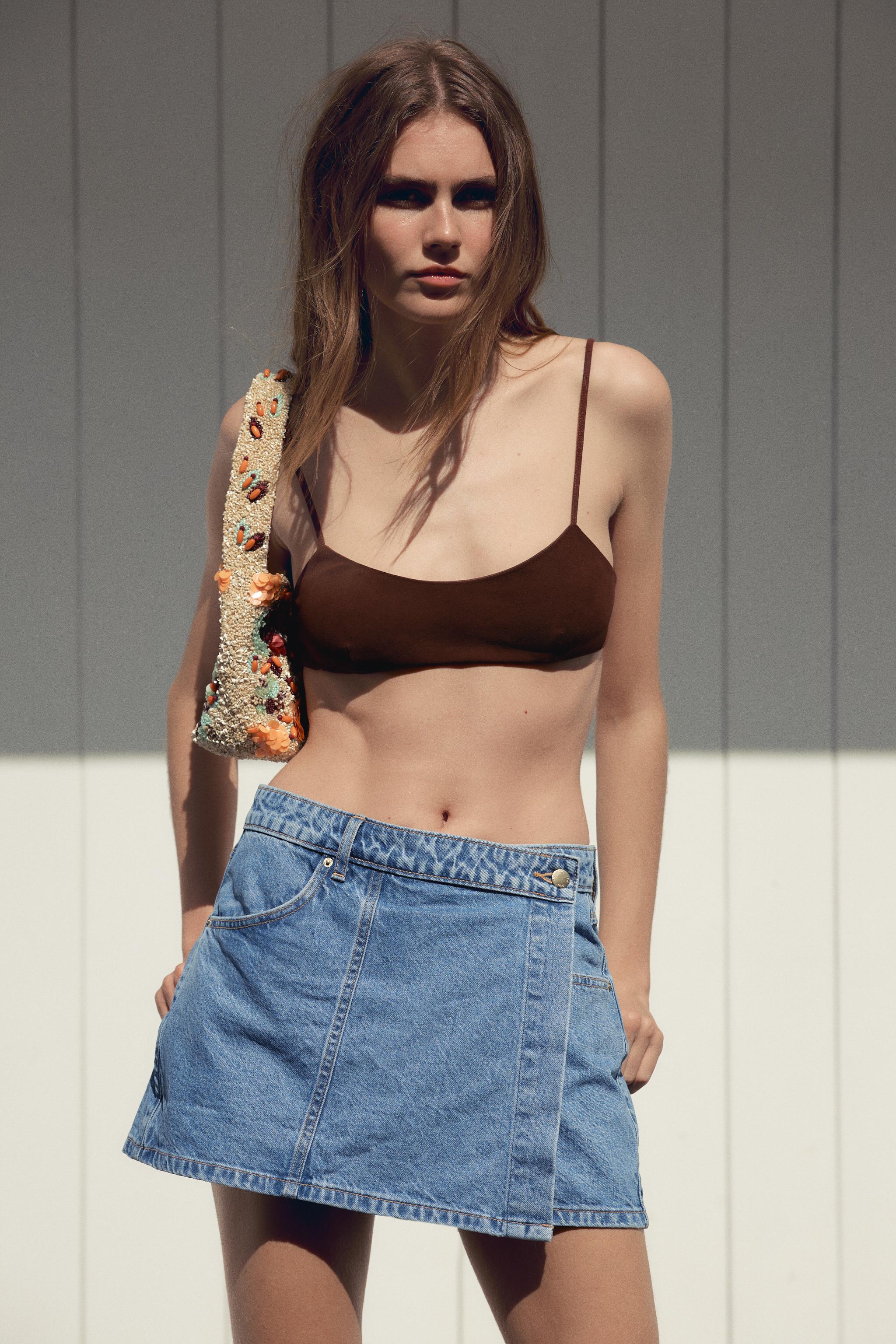 Z1975 WRAP DENIM SKORT