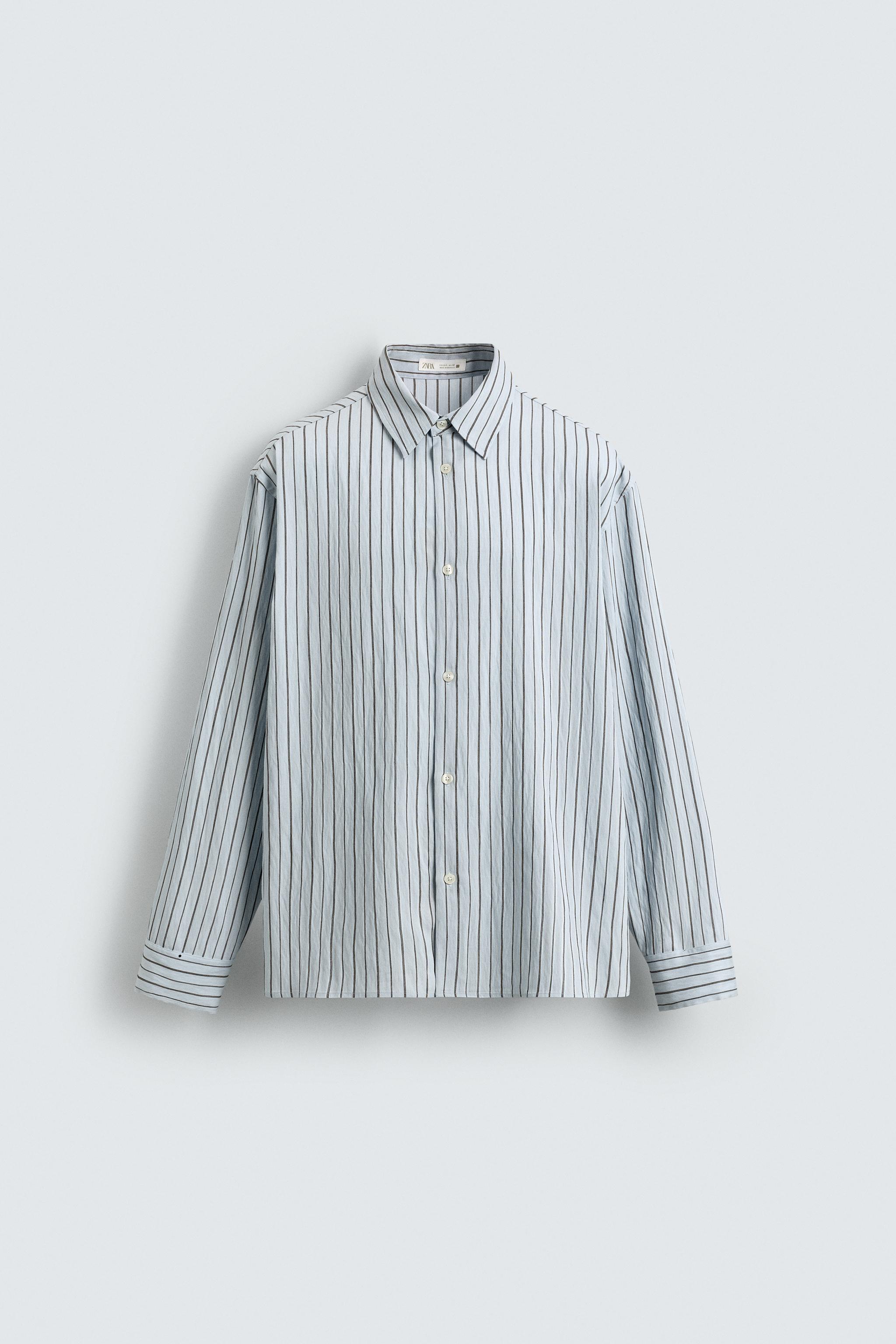 TEXTURED STRIPED SHIRT