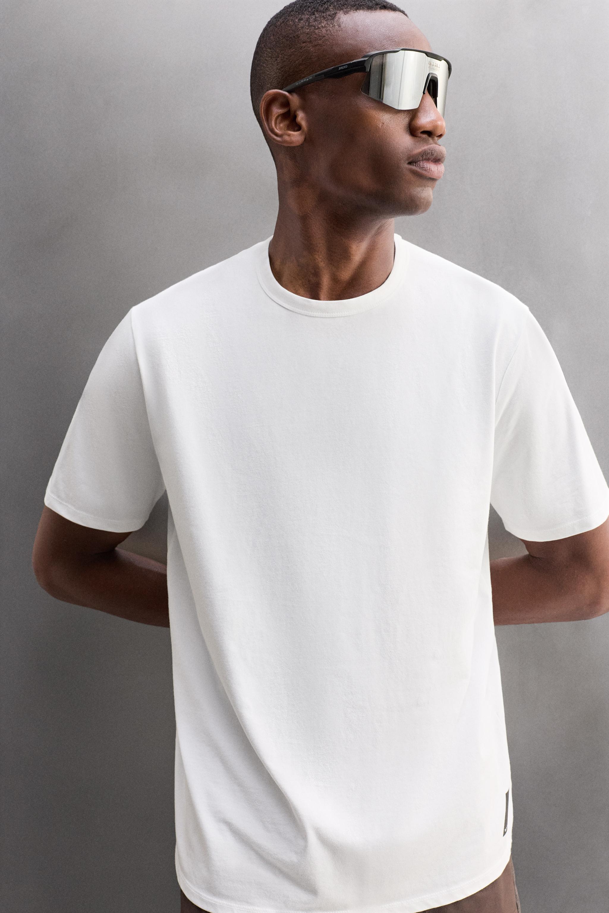 TECHNICAL COTTON BLEND T-SHIRT