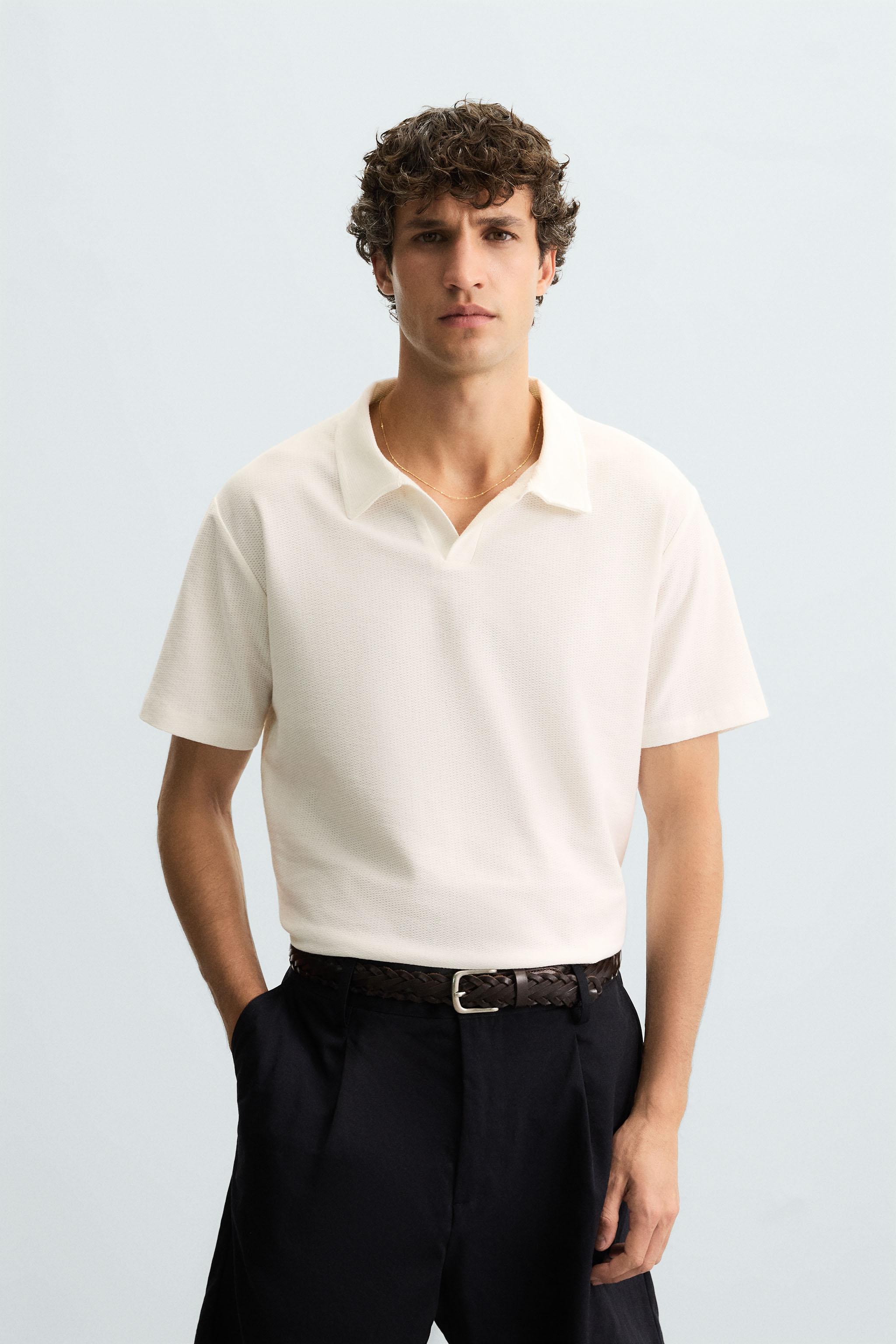TEXTURED POLO SHIRT