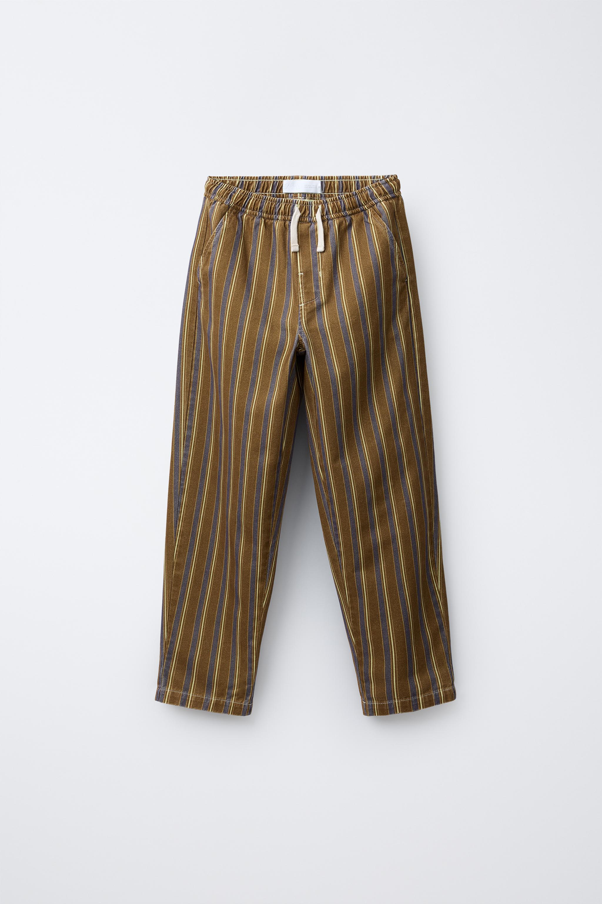 STRIPED PRINT PANTS
