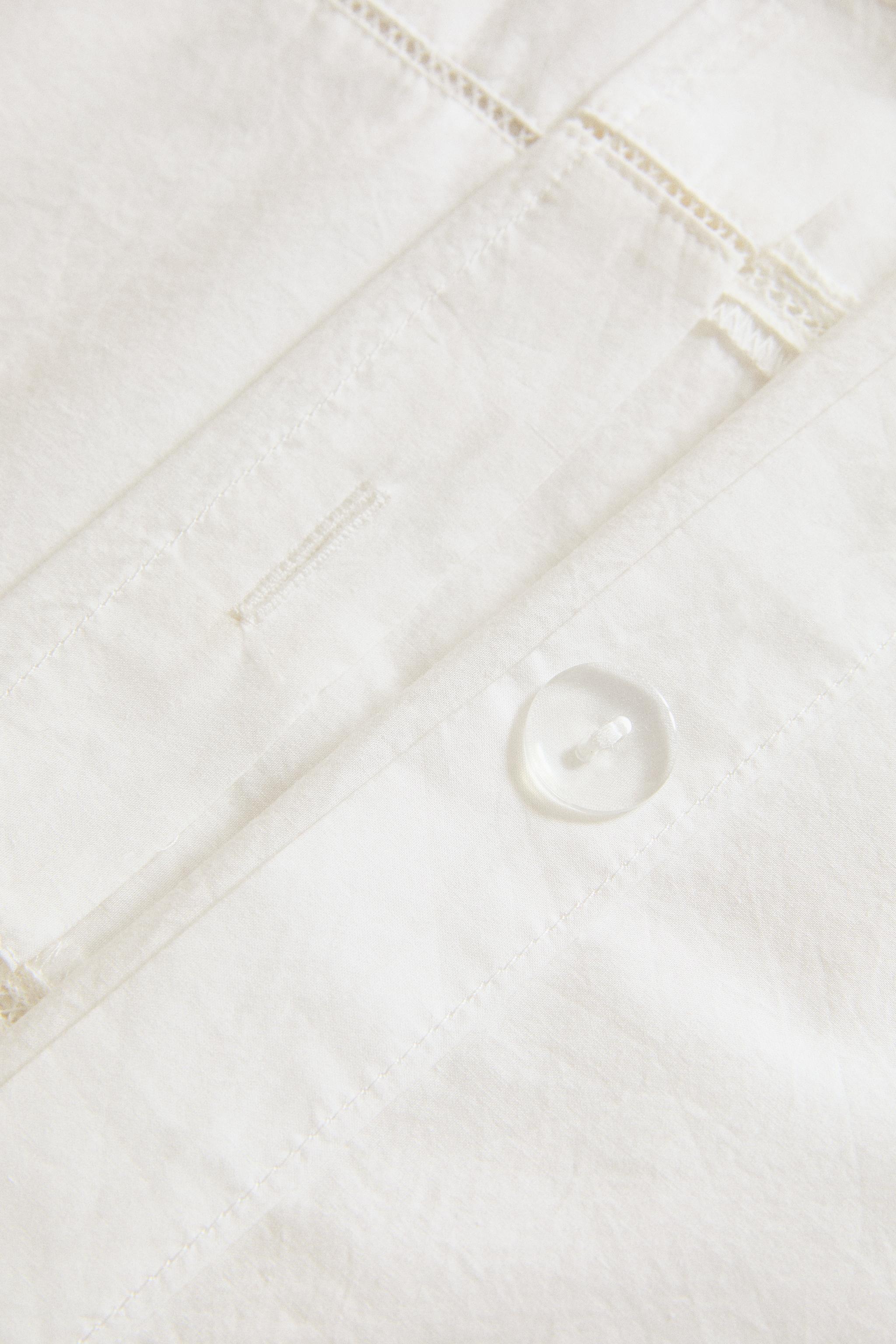 CHILDREN'S HEMSTITCHED POPLIN DUVET COVER