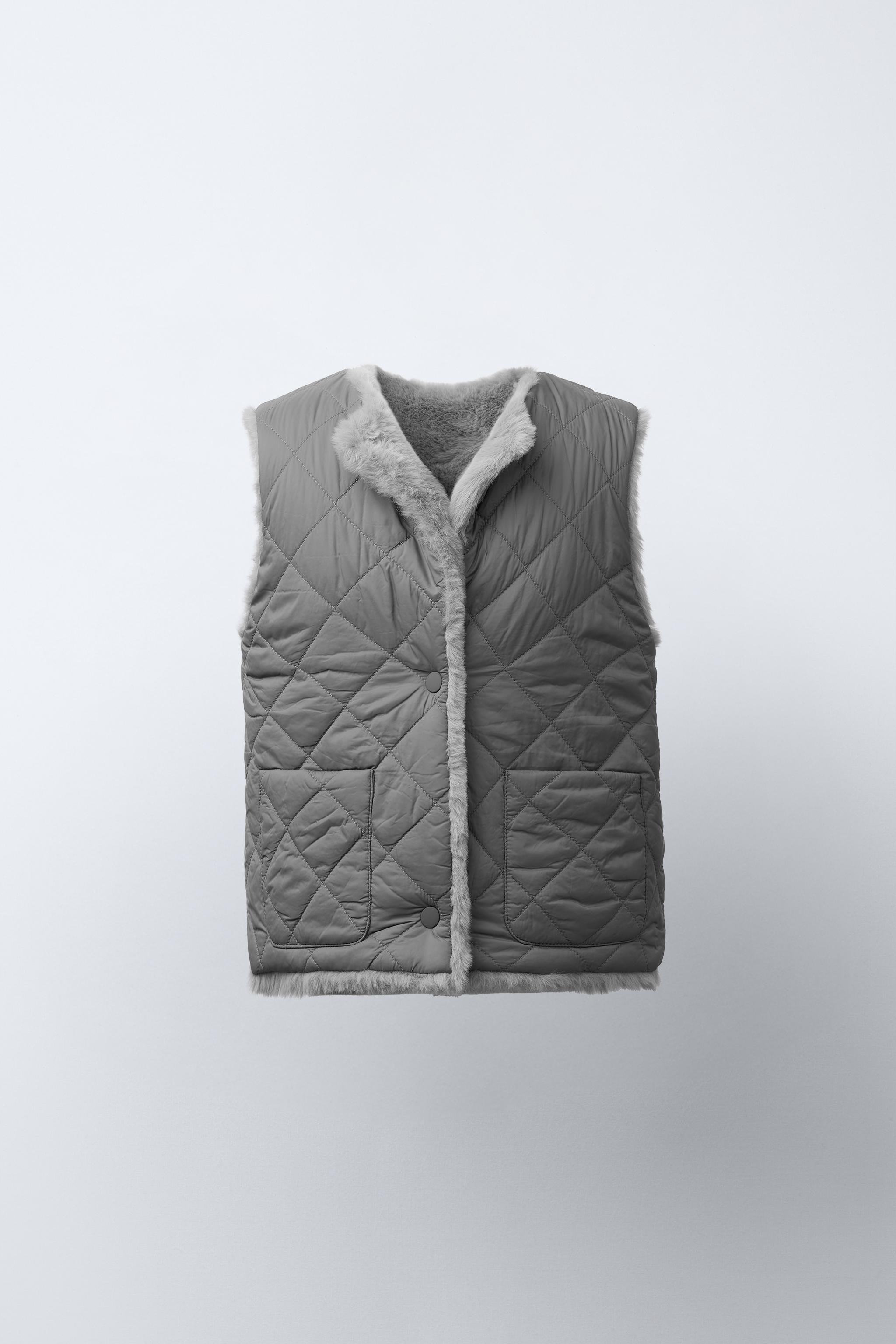 REVERSIBLE FAUX FUR VEST
