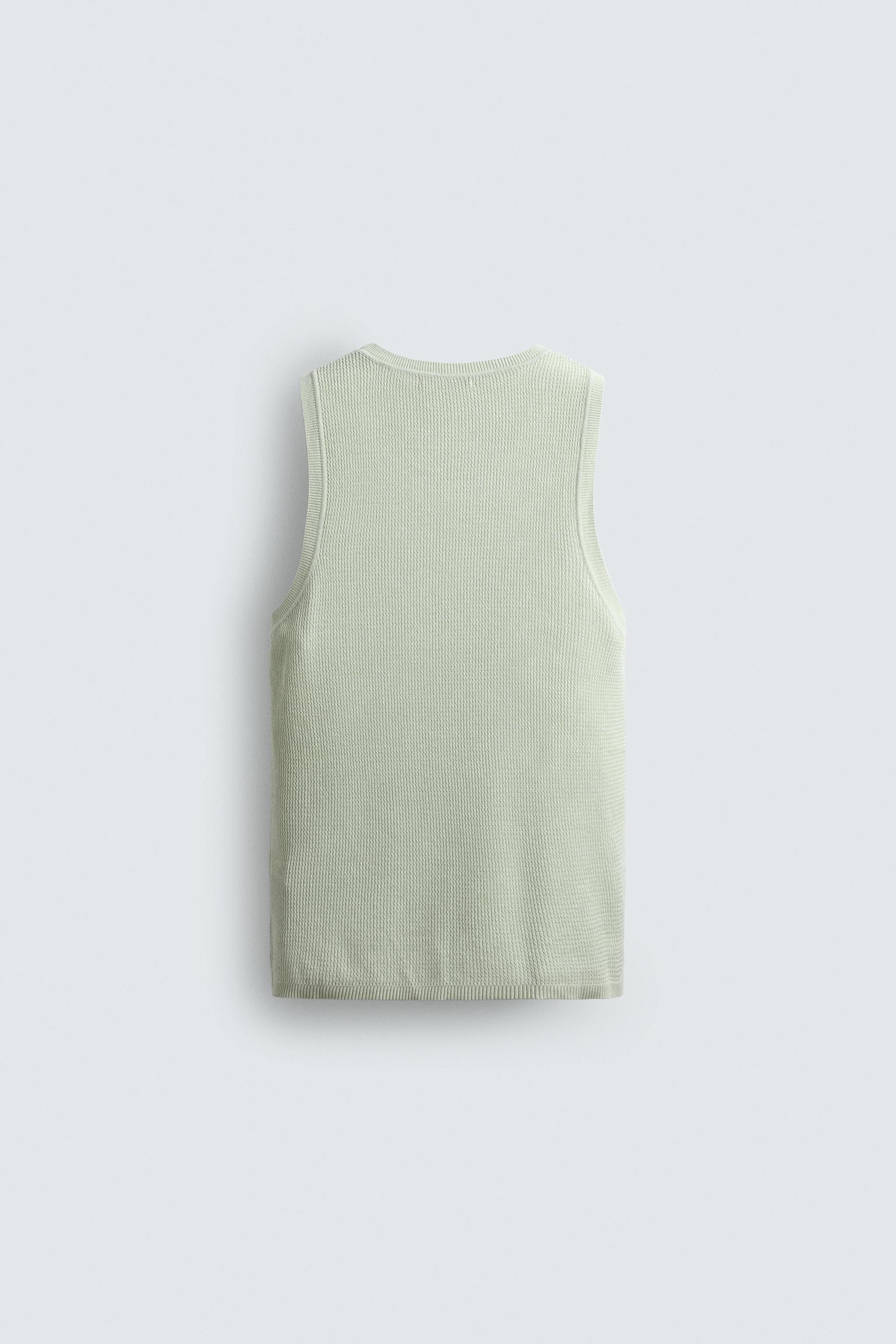 TEXTURED KNIT TANK TOP