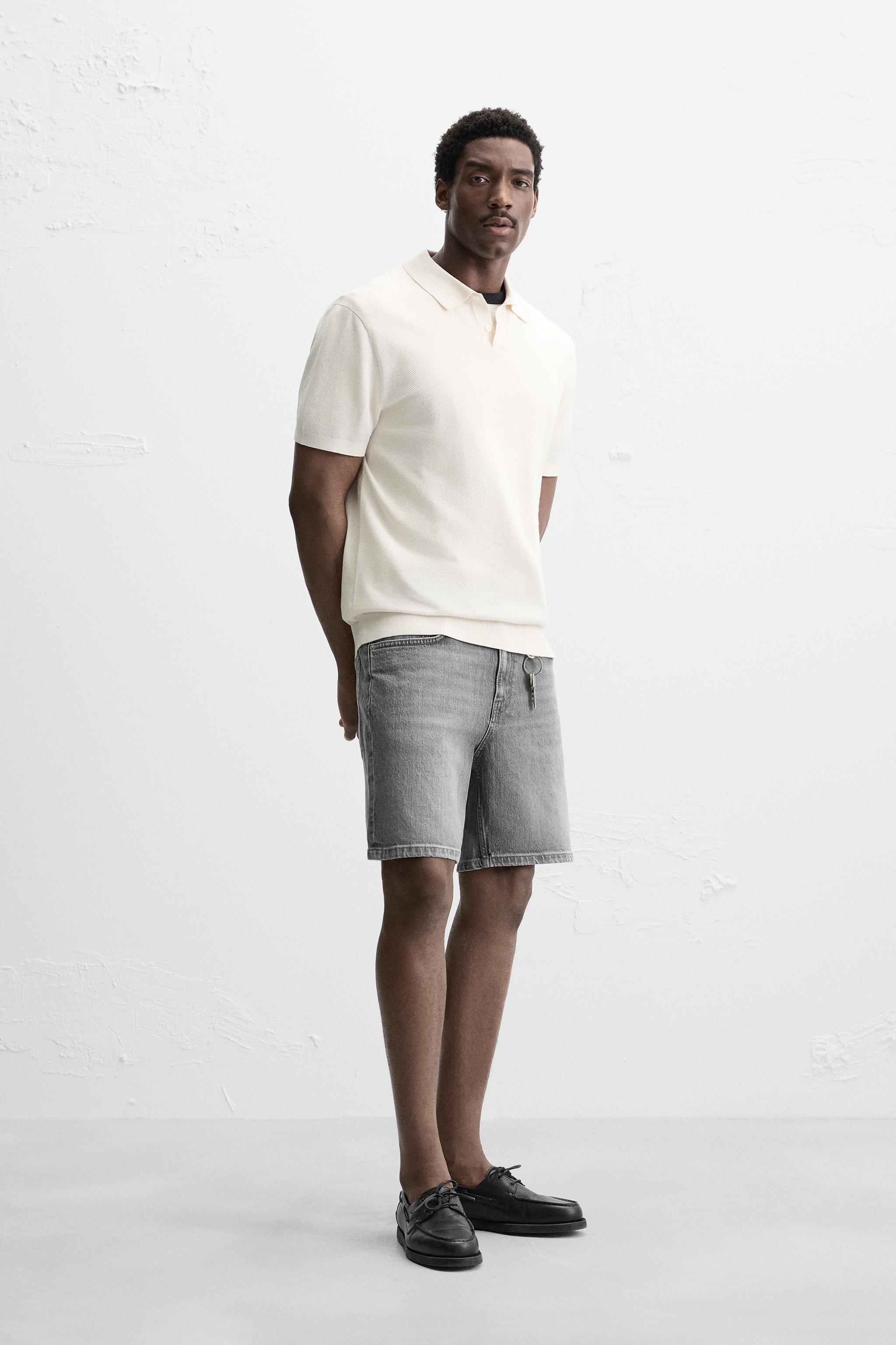REGULAR FIT DENIM SHORTS