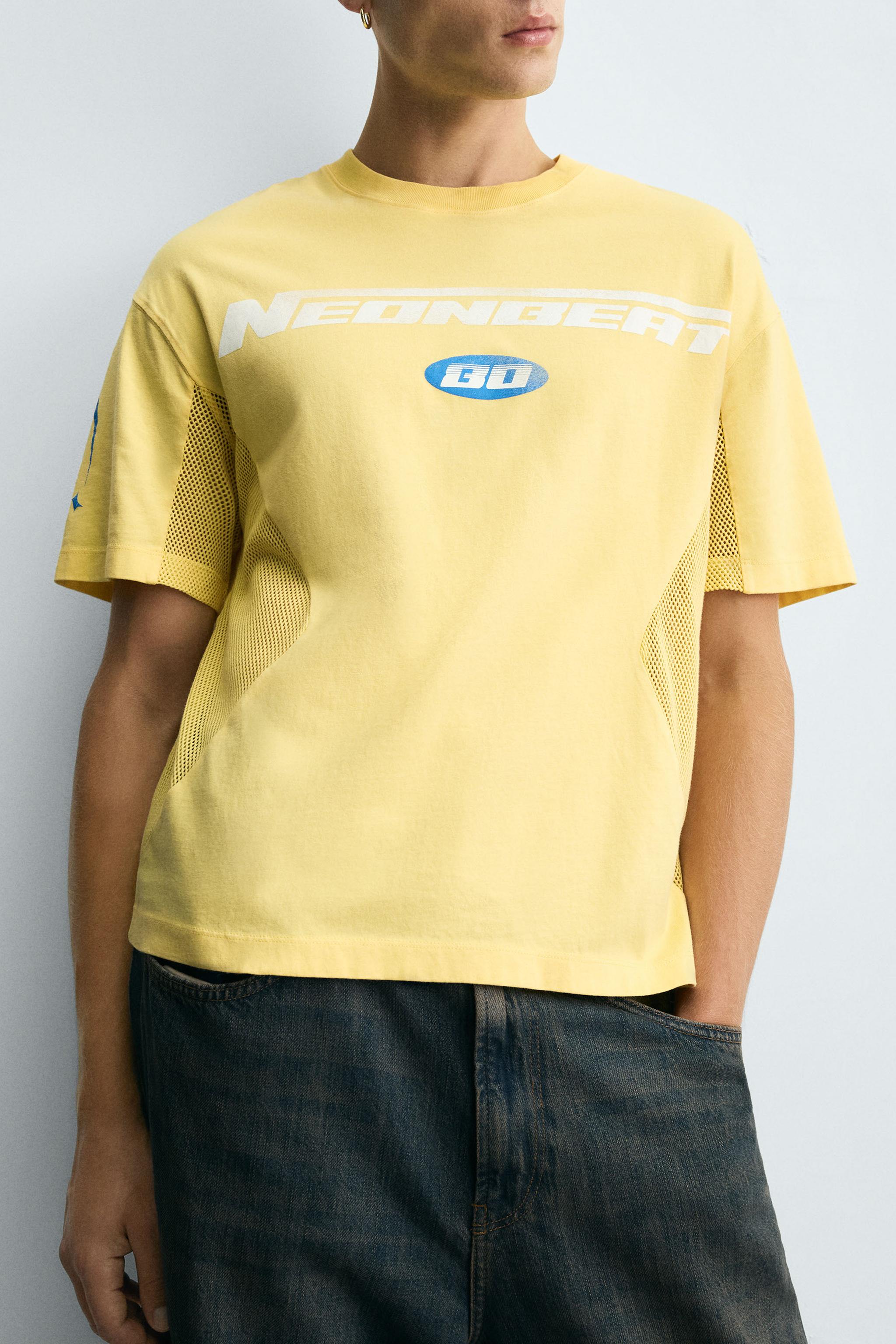 COMBINATION TEXT T-SHIRT