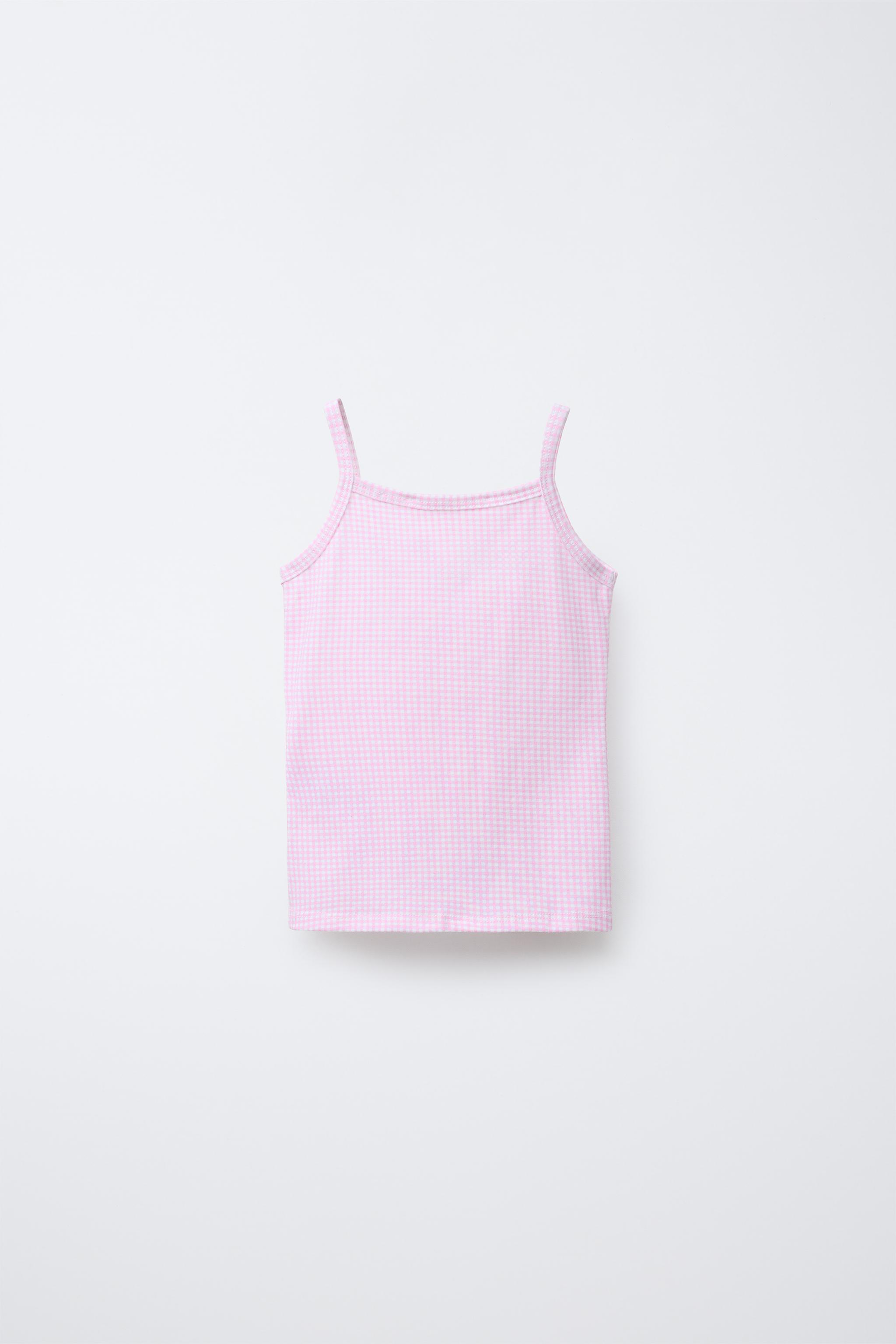 AGE 2-6/ TWO-PACK OF GINGHAM AND FLORAL T-SHIRTS