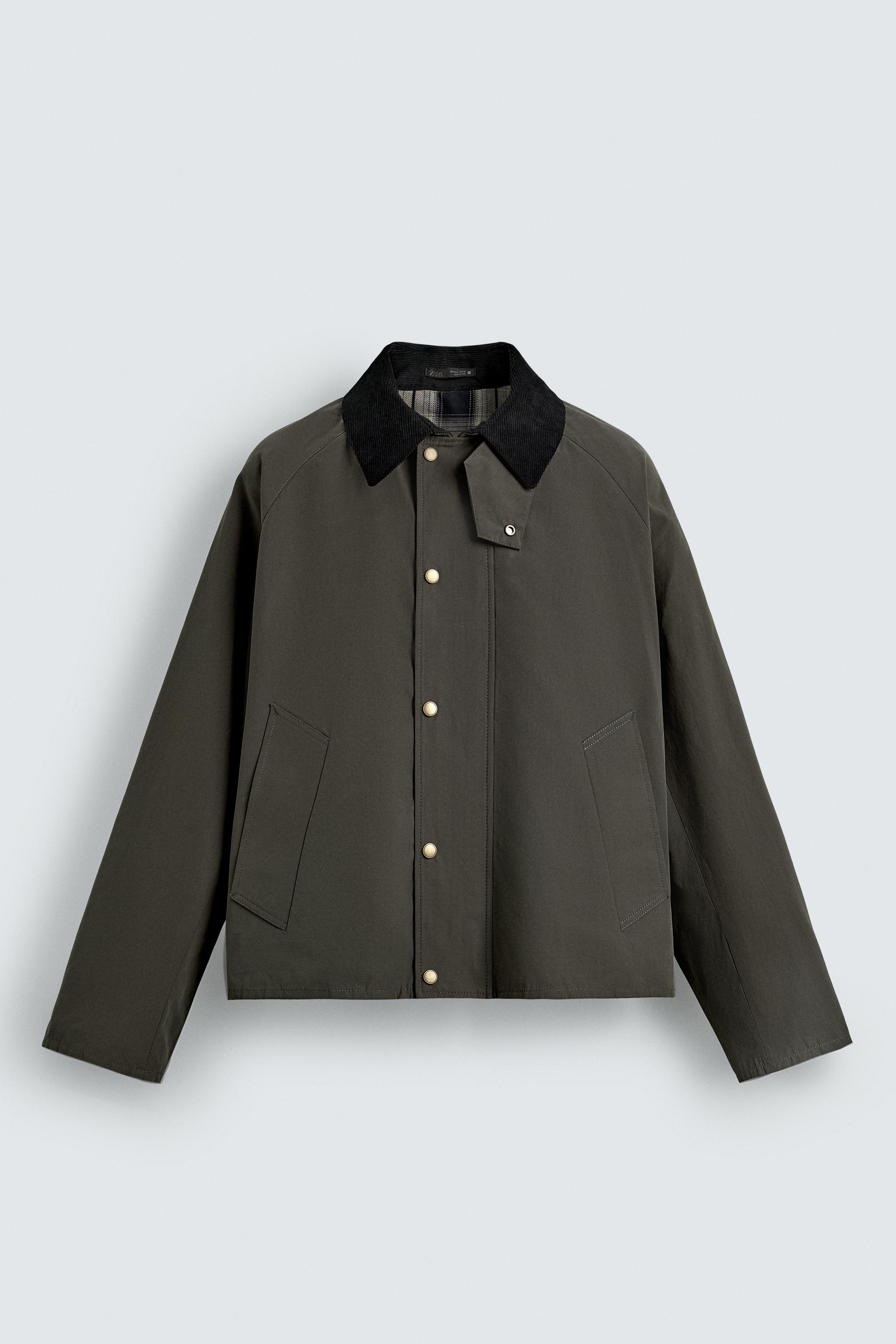 CONTRAST COLLAR TECHNICAL JACKET