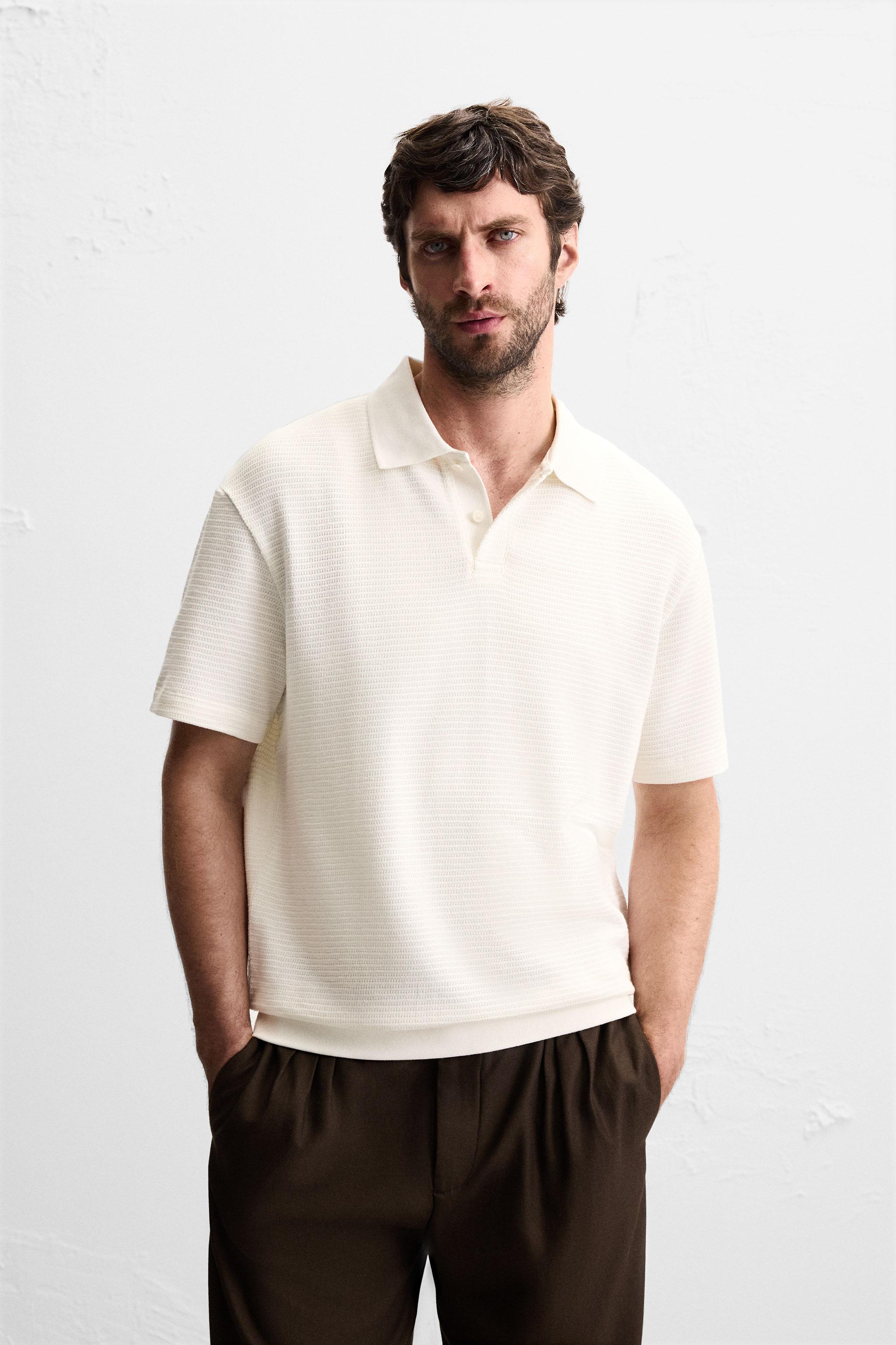JACQUARD TEXTURED POLO SHIRT