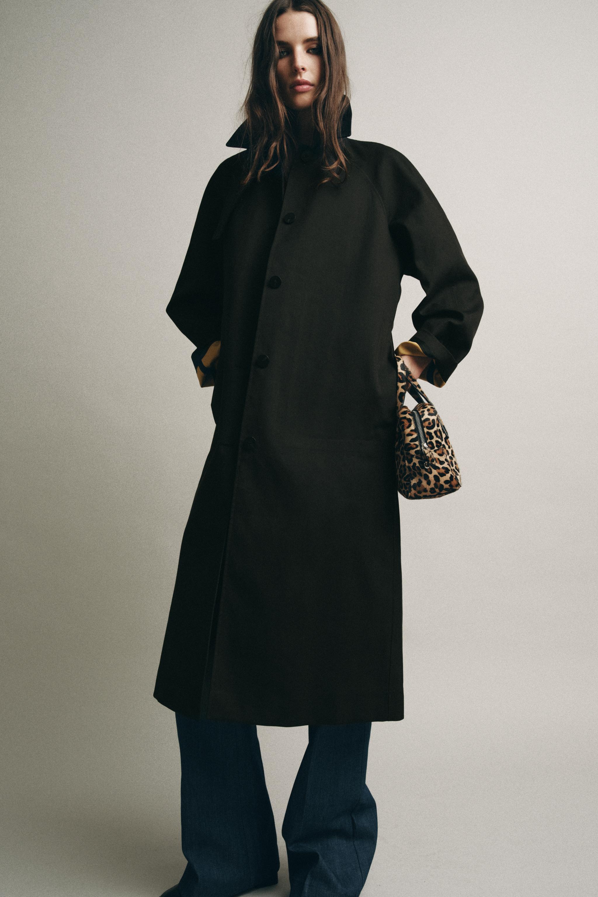 ZW COLLECTION BUTTON LONG TRENCH COAT