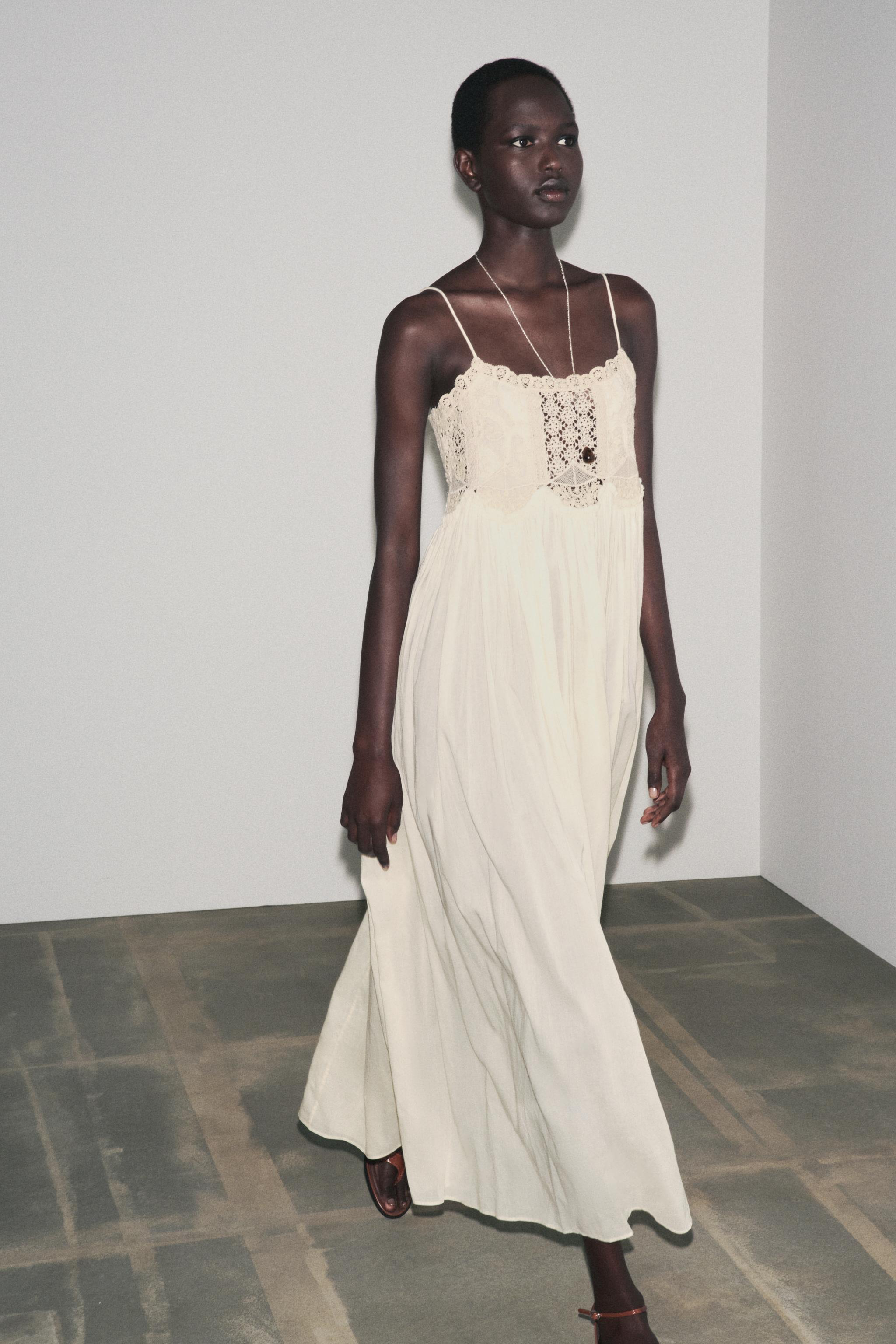 ZW COLLECTION CROCHET STRAP DRESS