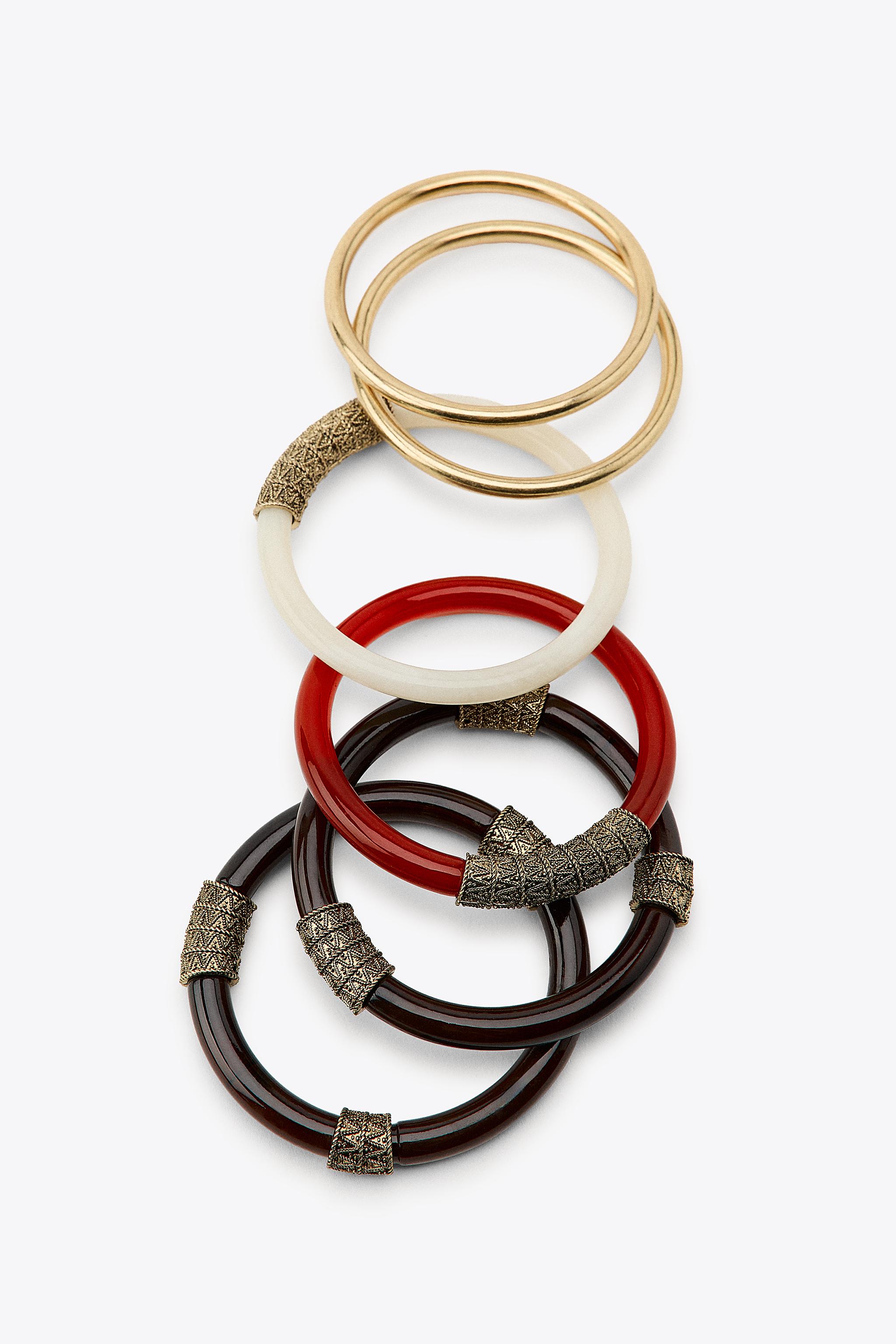 5-PACK OF ASSORTED RIGID BRACELETS