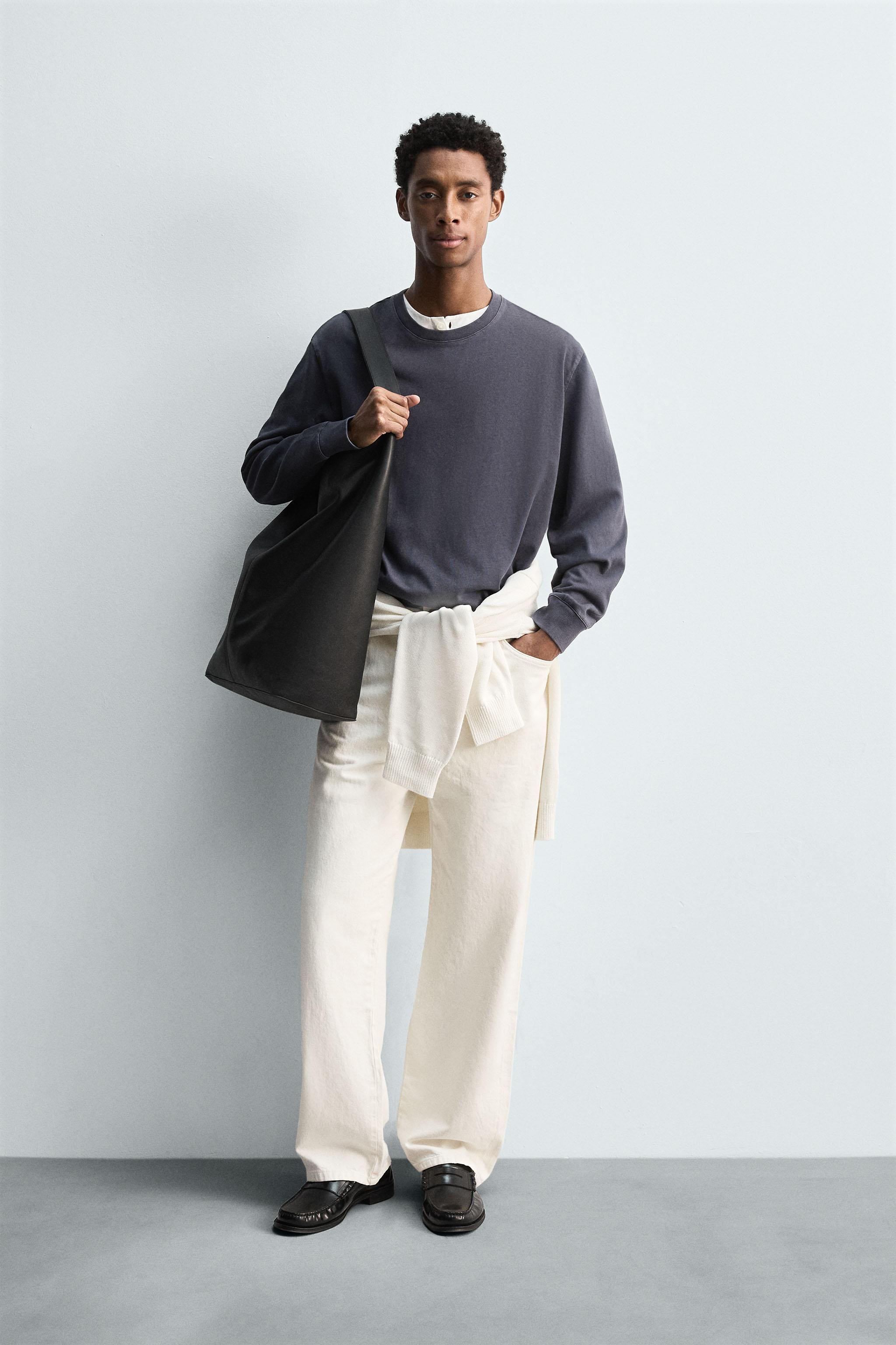 SOFT CREWNECK WASHED SWEATSHIRT