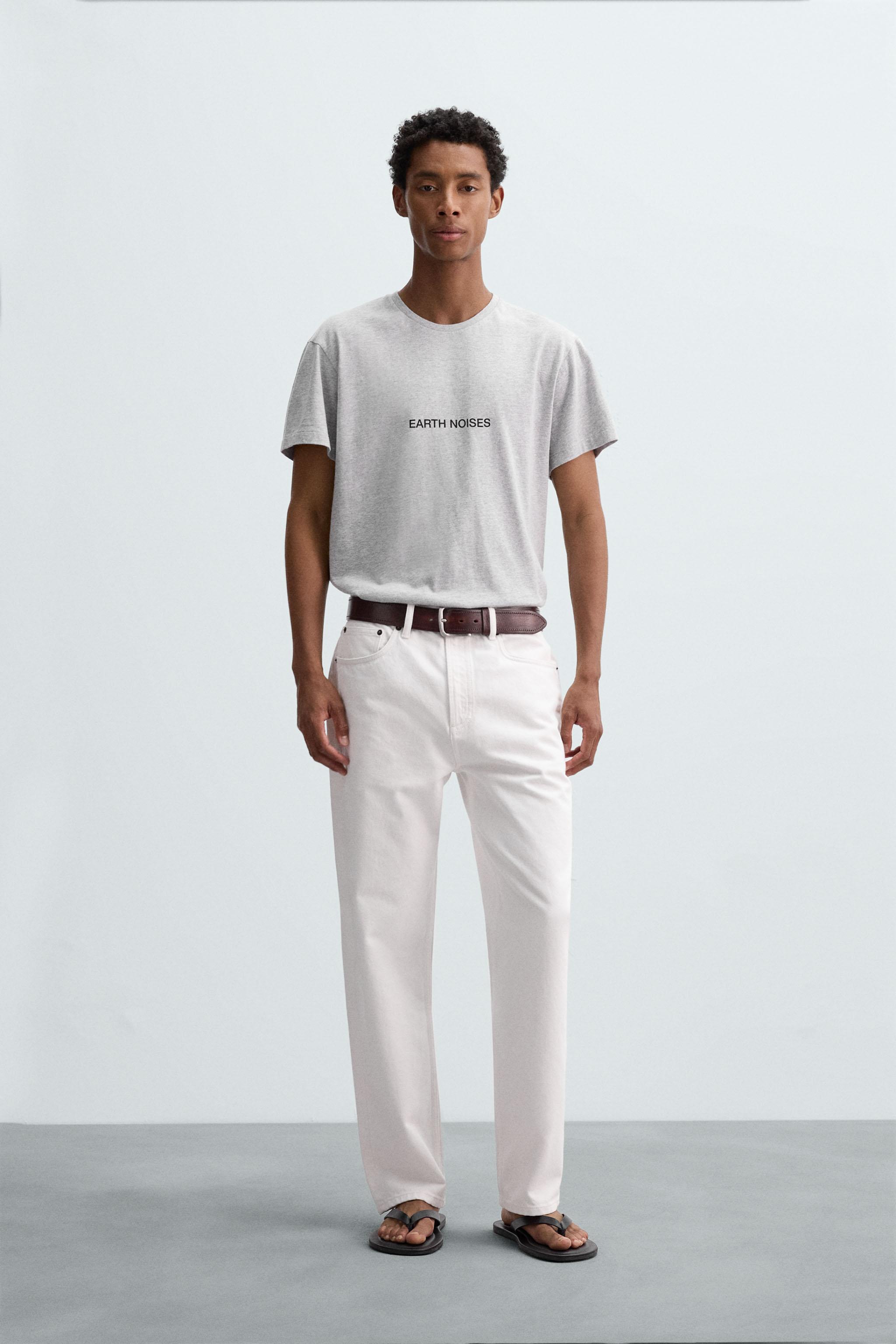 SLIM FIT TEXT T-SHIRT