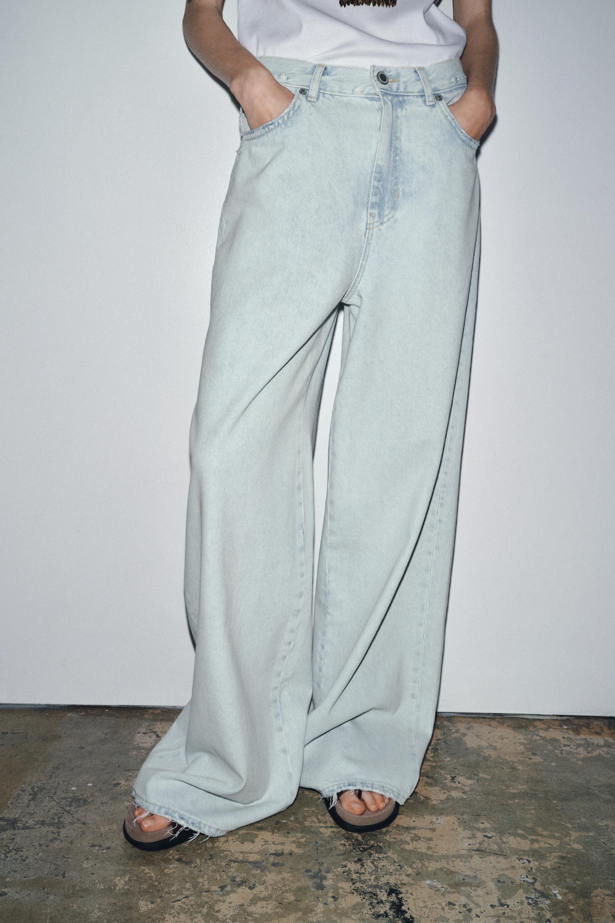 ZW COLLECTION HIGH WAIST PALAZZO JEANS