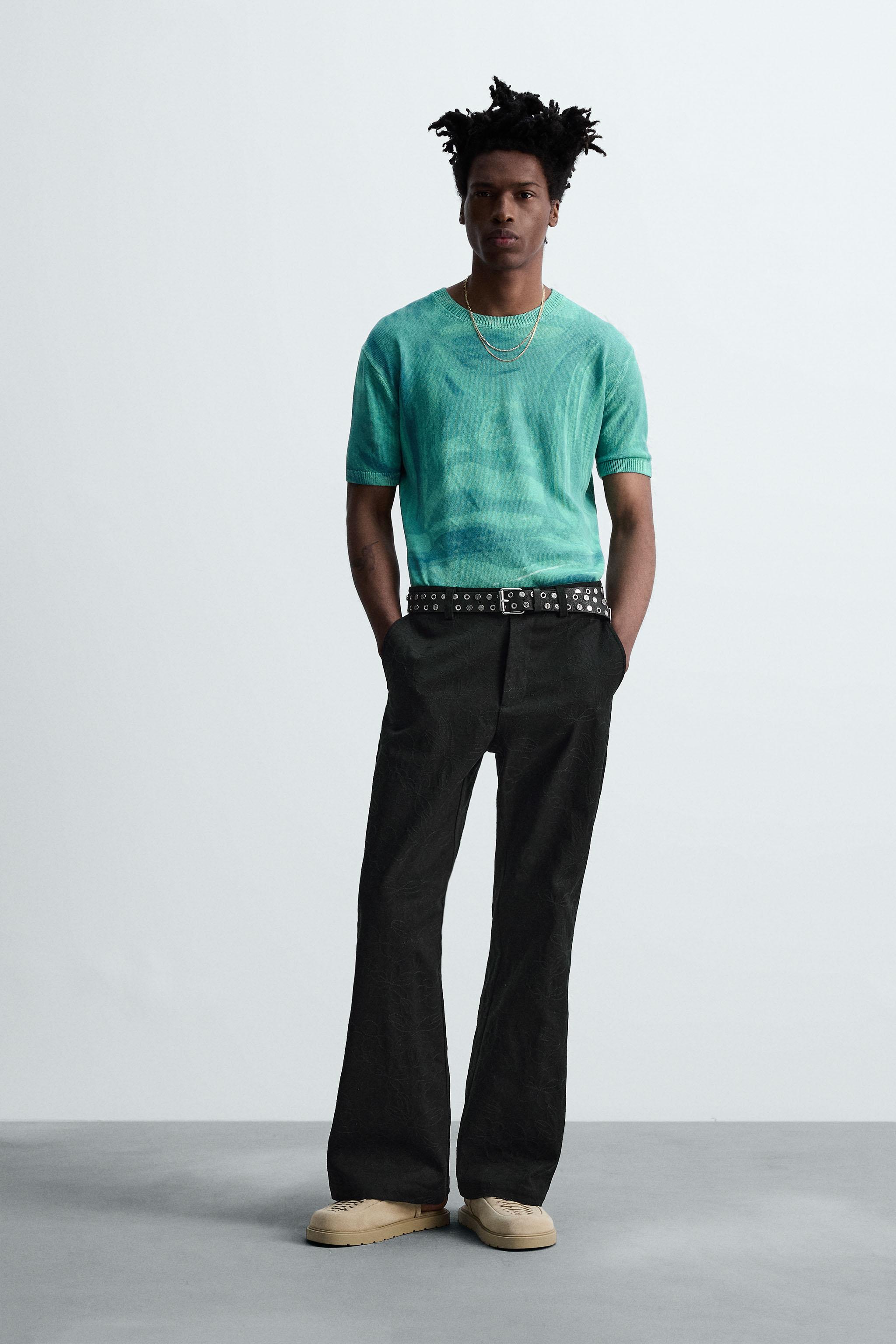 FLORAL EMBROIDERY PANTS