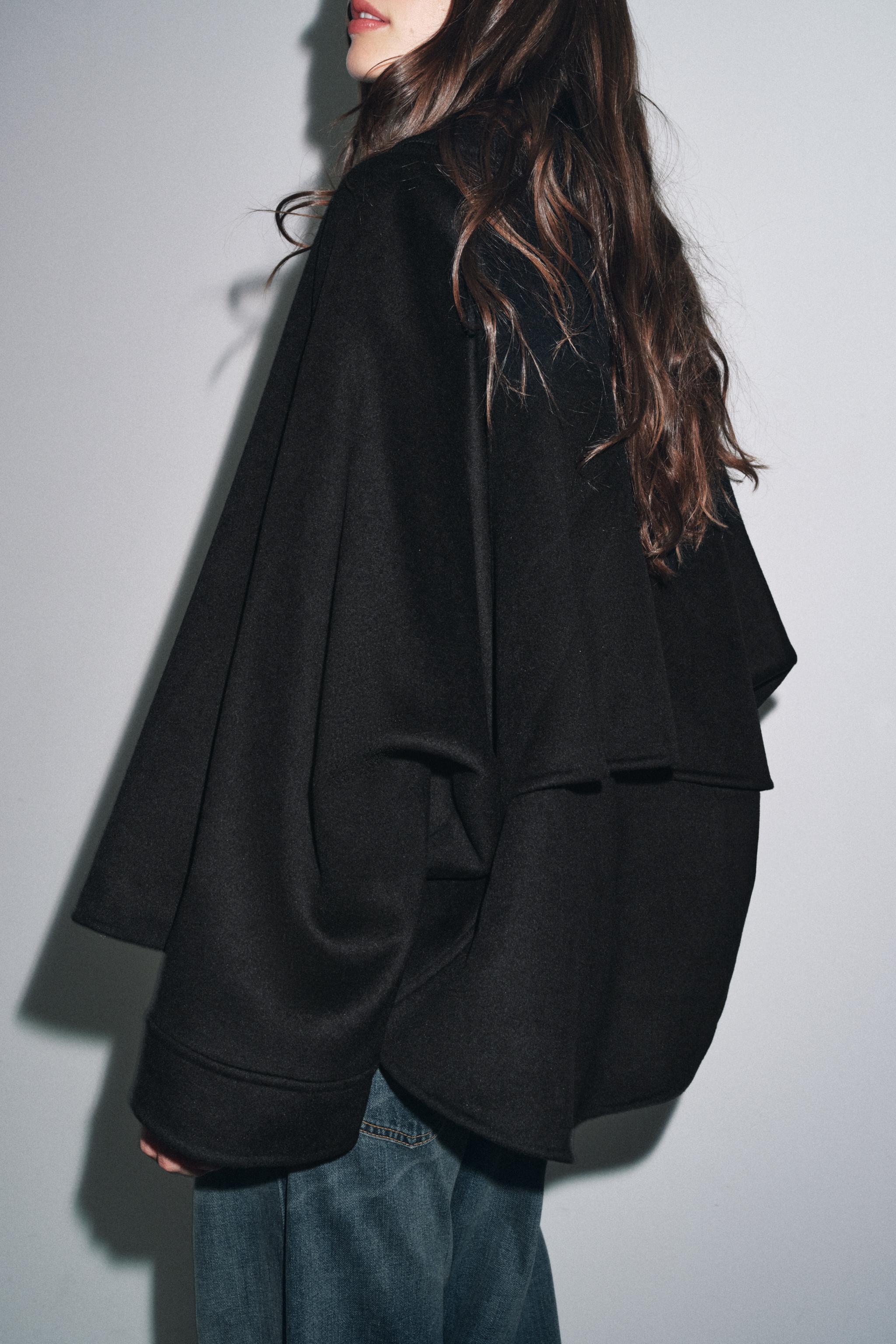 WOOL BLEND ZIP JACKET ZW COLLECTION