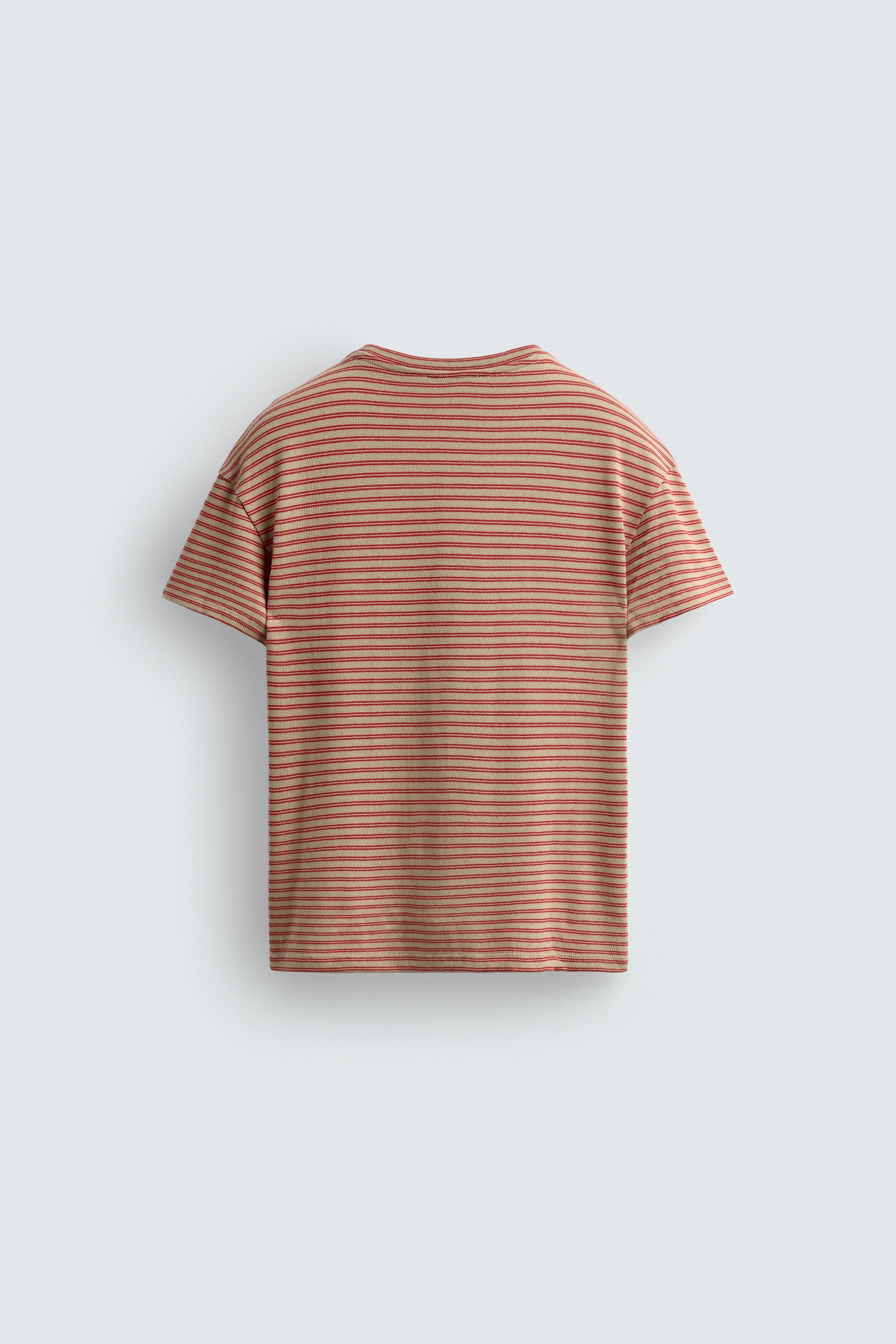 STRIPED JACQUARD T-SHIRT