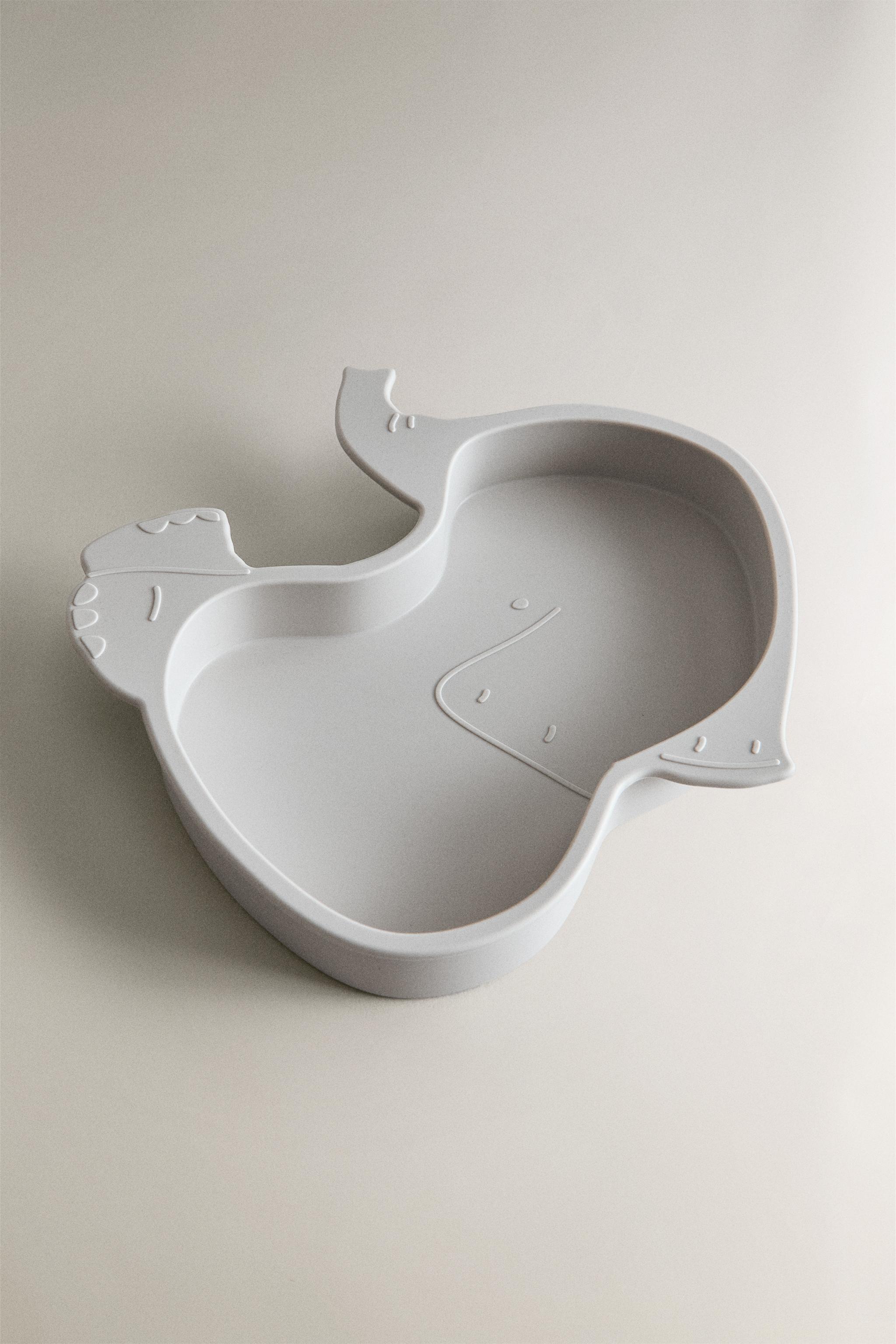 CHILDREN'S SILICONE ELEPHANT PLATE