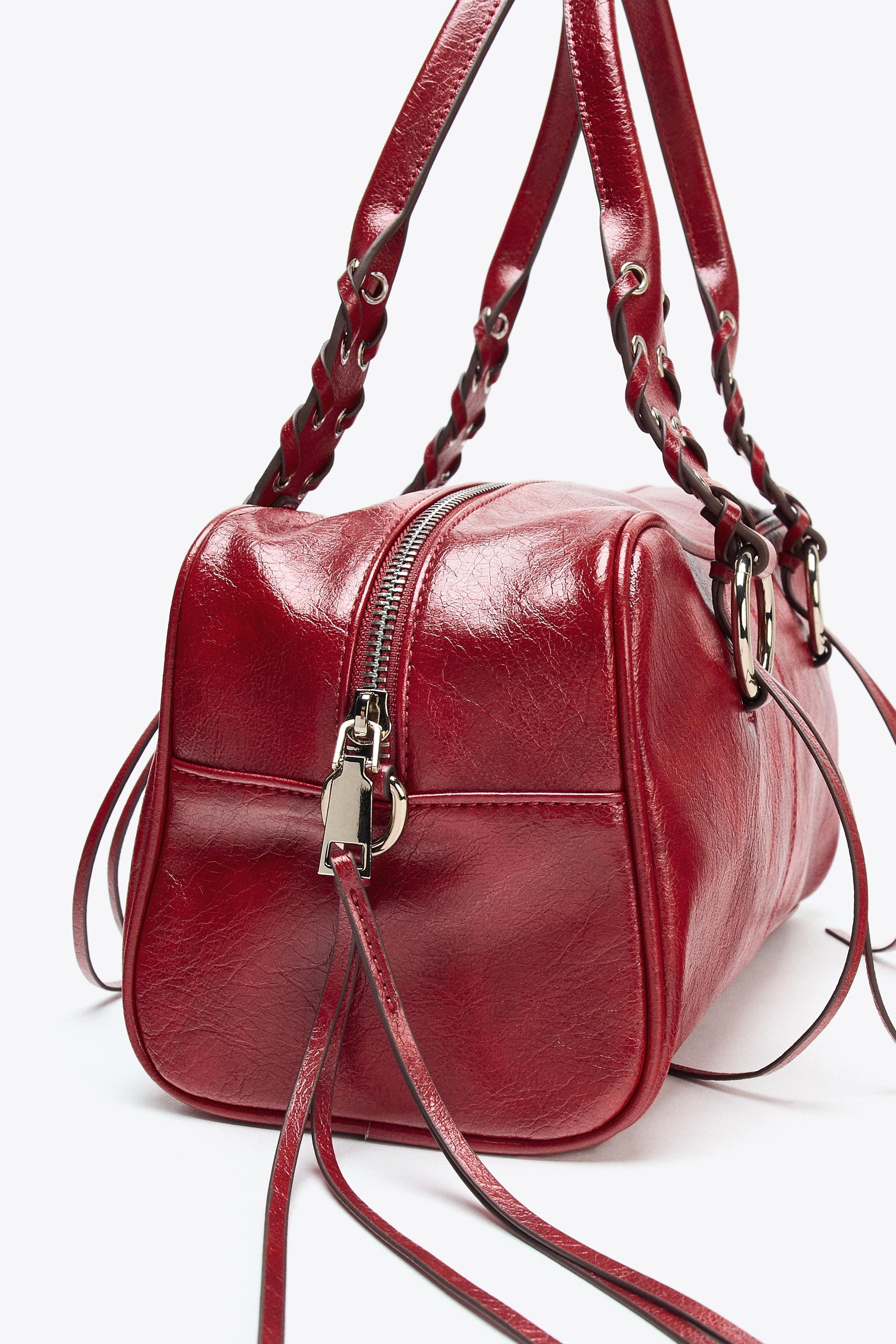 CRACKLED BOWLING BAG