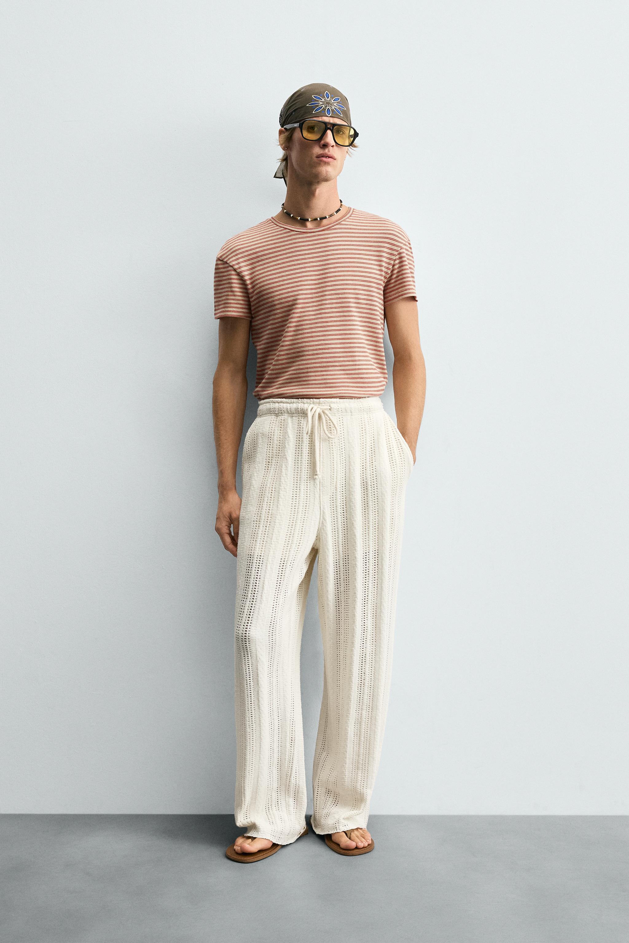 STRIPED JACQUARD T-SHIRT