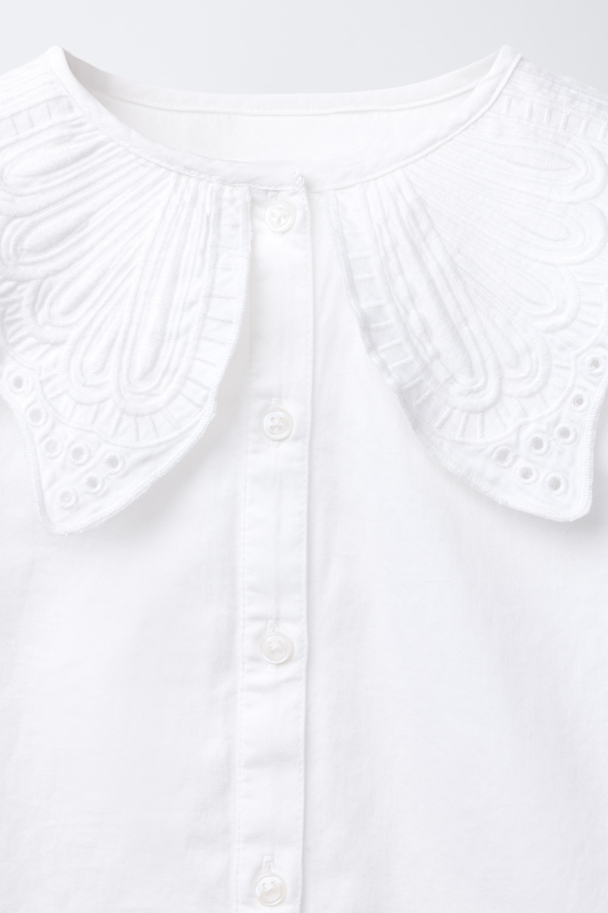 EMBROIDERED COLLAR SHIRT