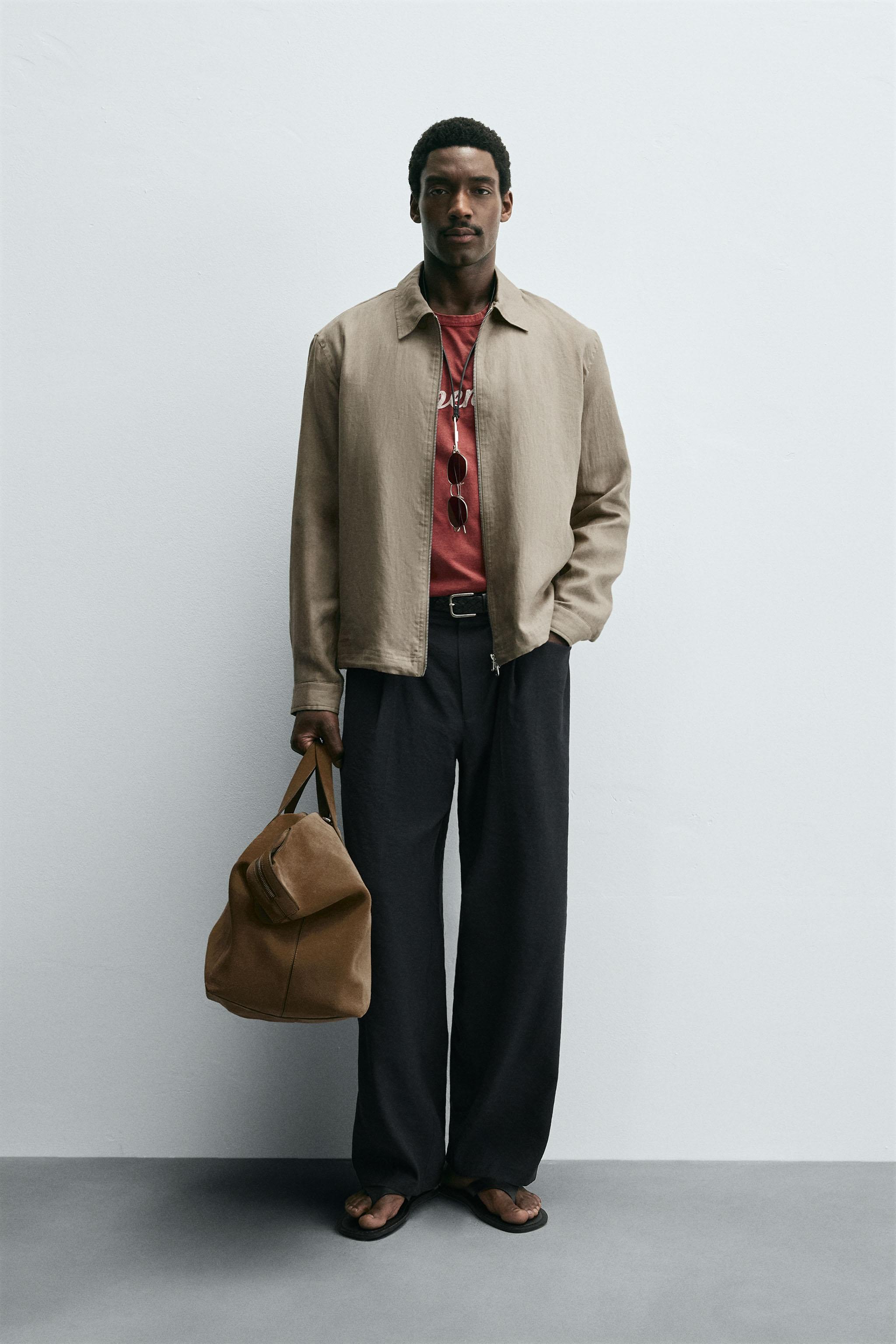 100% LINEN OVERSHIRT