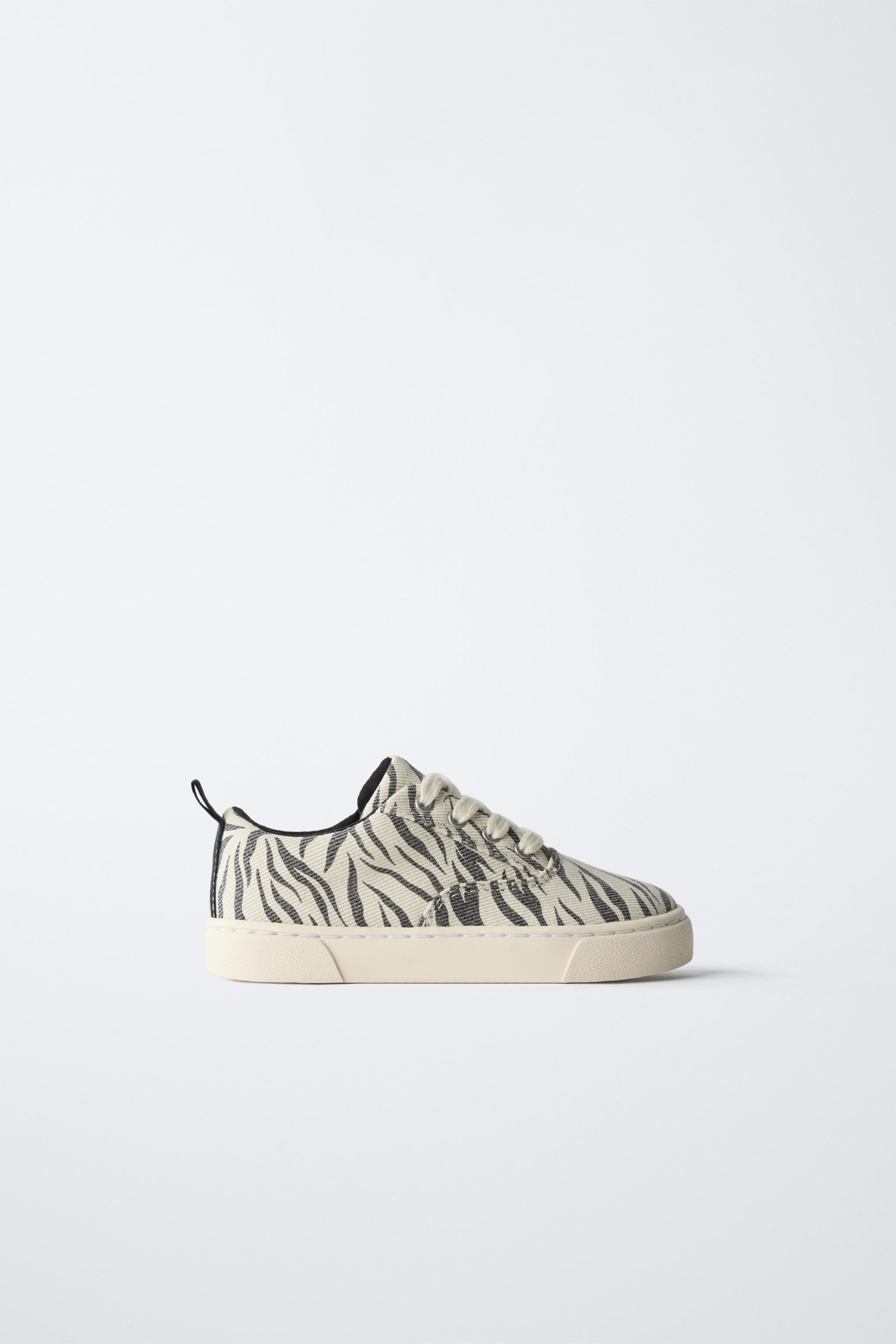 ANIMAL PRINT COTTON SNEAKERS