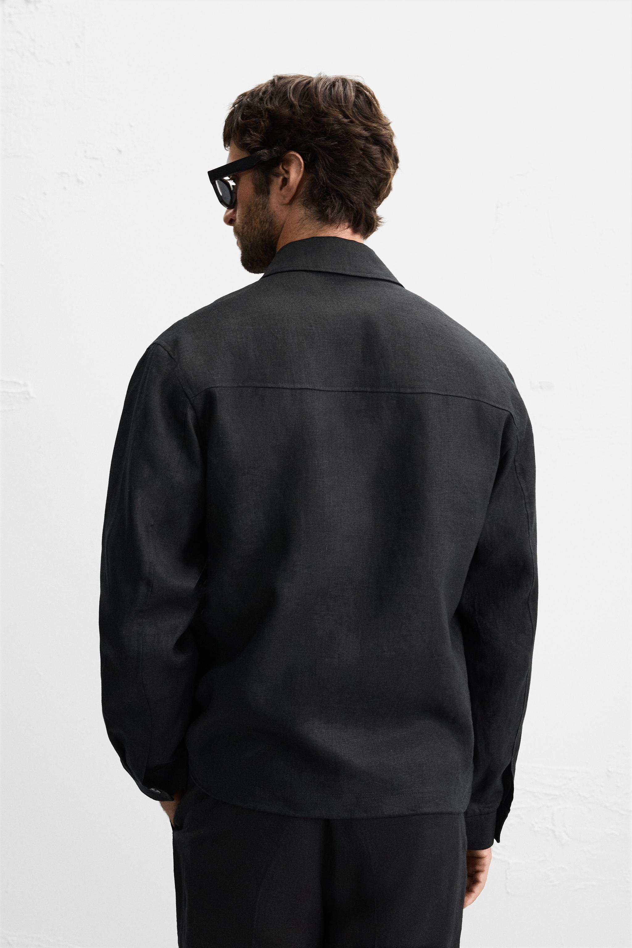 100% LINEN OVERSHIRT